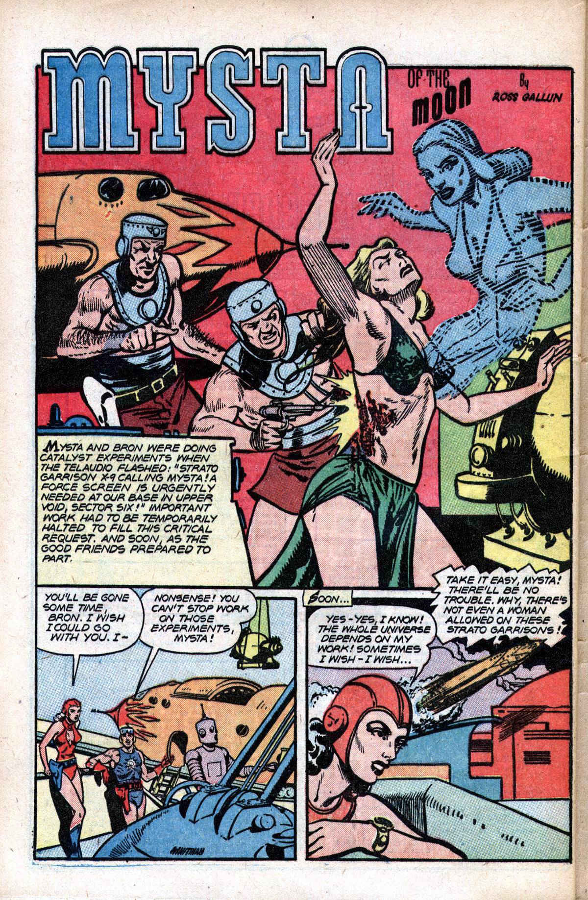 Planet Comics #51 (Fiction House), page 43. Public domain (US).