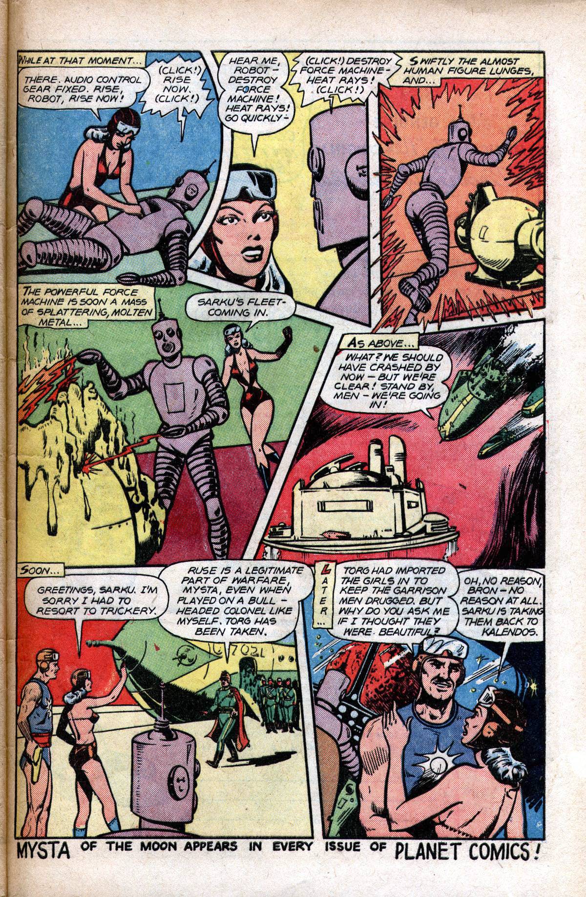 Planet Comics #51 (Fiction House), page 50. Public domain (US).