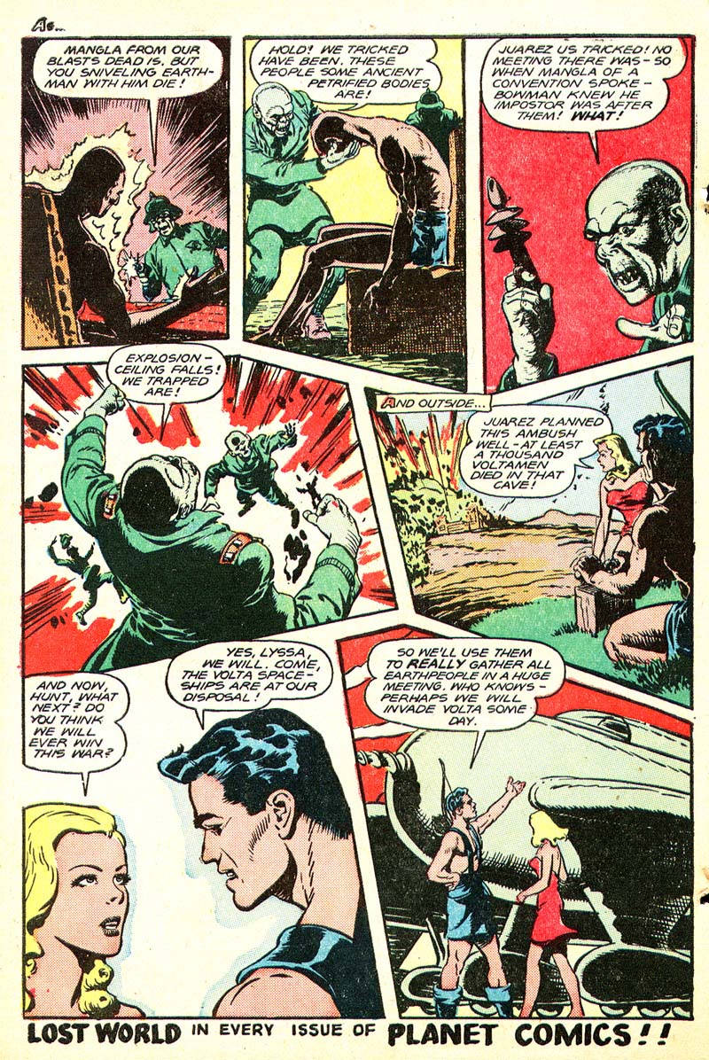 Planet Comics #52 (Fiction House), page 12. Public domain (US).