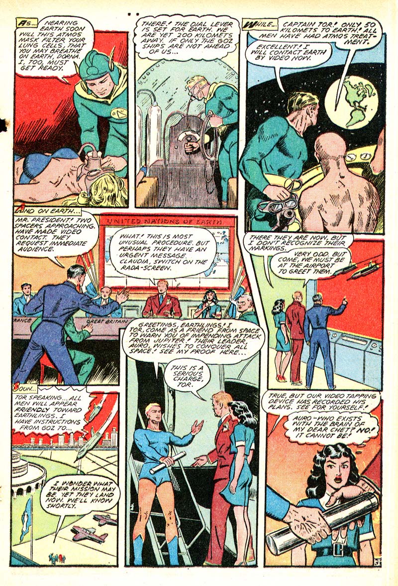 Planet Comics #52 (Fiction House), page 23. Public domain (US).
