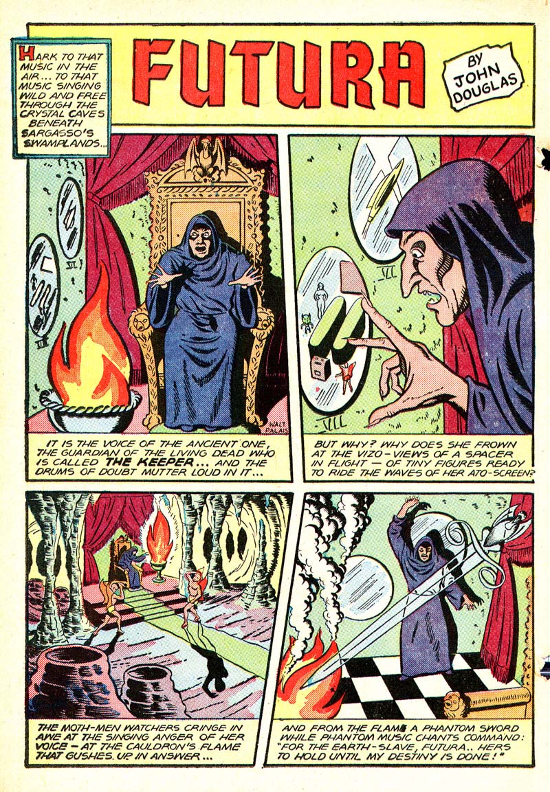Planet Comics #52 (Fiction House), page 38. Public domain (US).