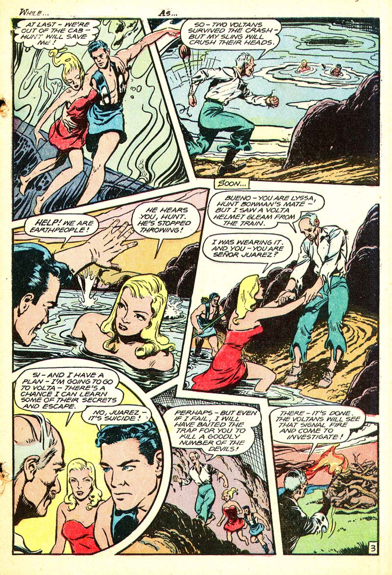 Planet Comics #52 (Fiction House), page 5. Public domain (US).