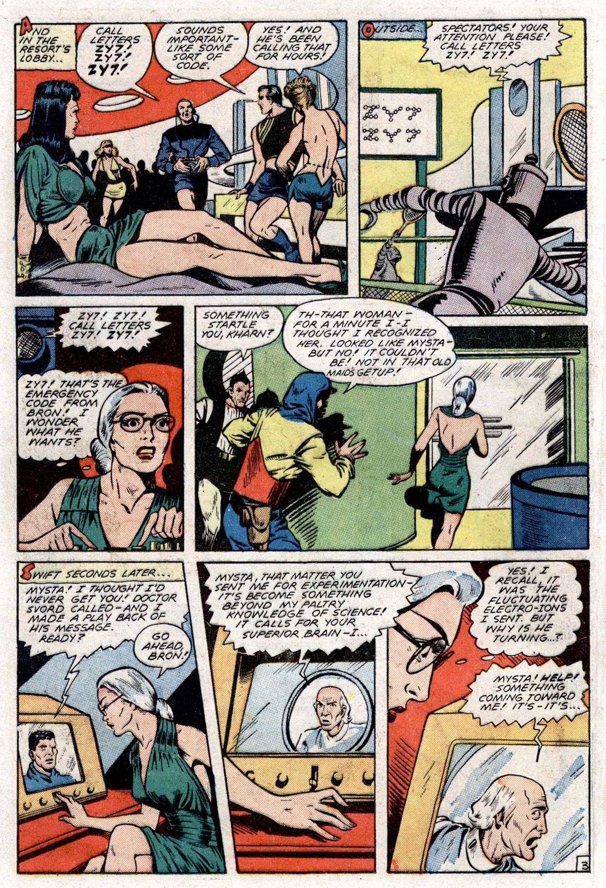Planet Comics #53 (Fiction House), page 16. Public domain (US).