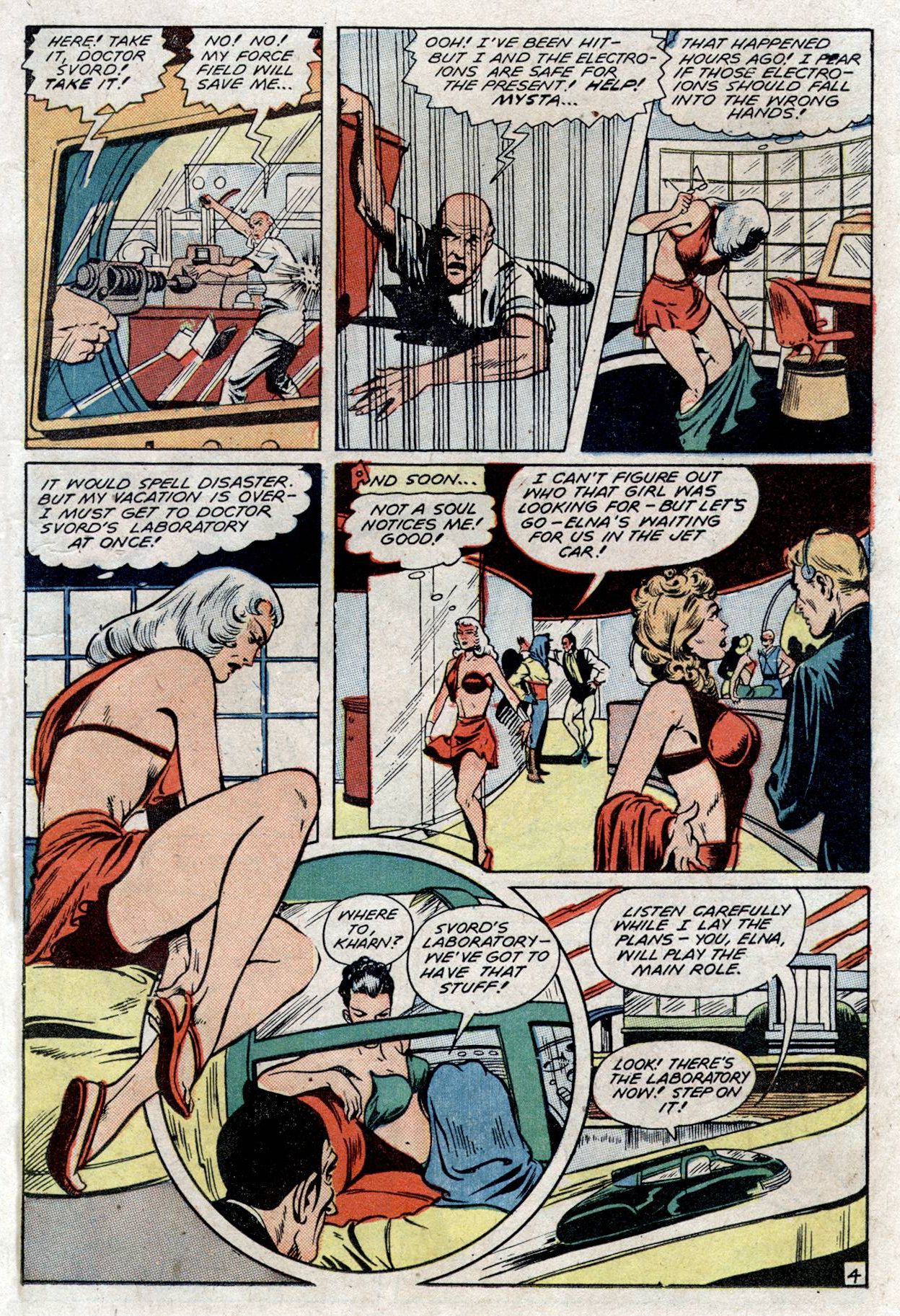 Planet Comics #53 (Fiction House), page 17. Public domain (US).