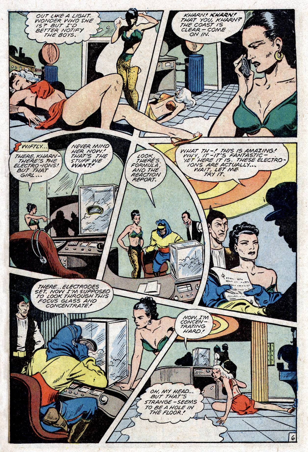 Planet Comics #53 (Fiction House), page 19. Public domain (US).