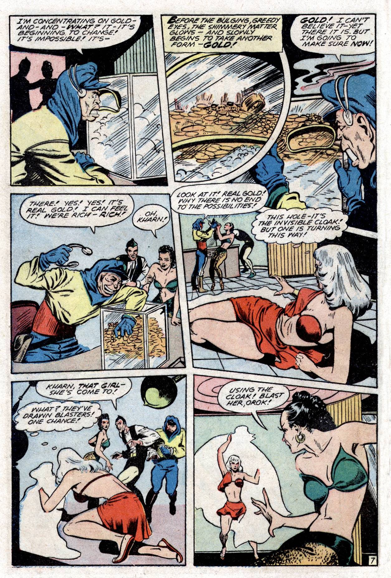 Planet Comics #53 (Fiction House), page 20. Public domain (US).