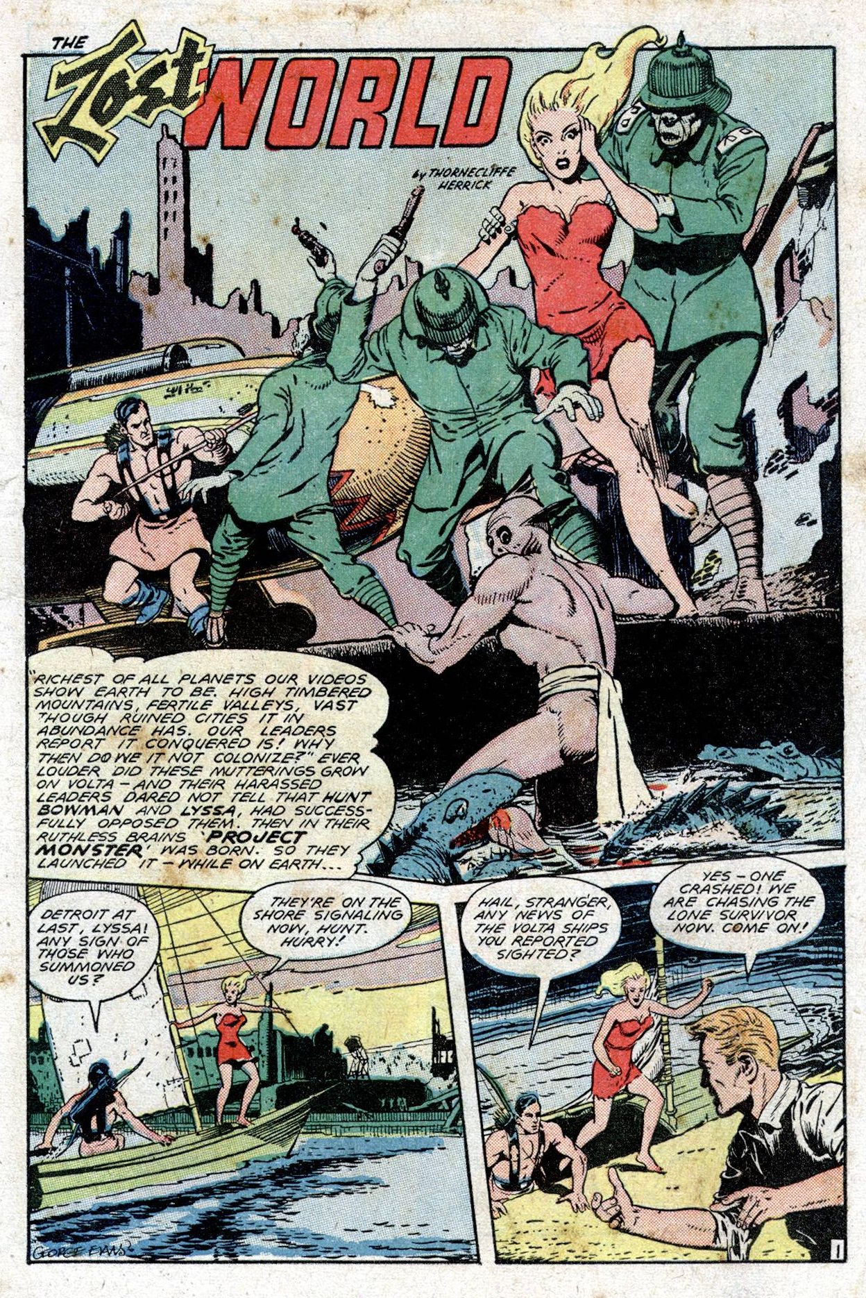 Planet Comics #53 (Fiction House), page 3. Public domain (US).
