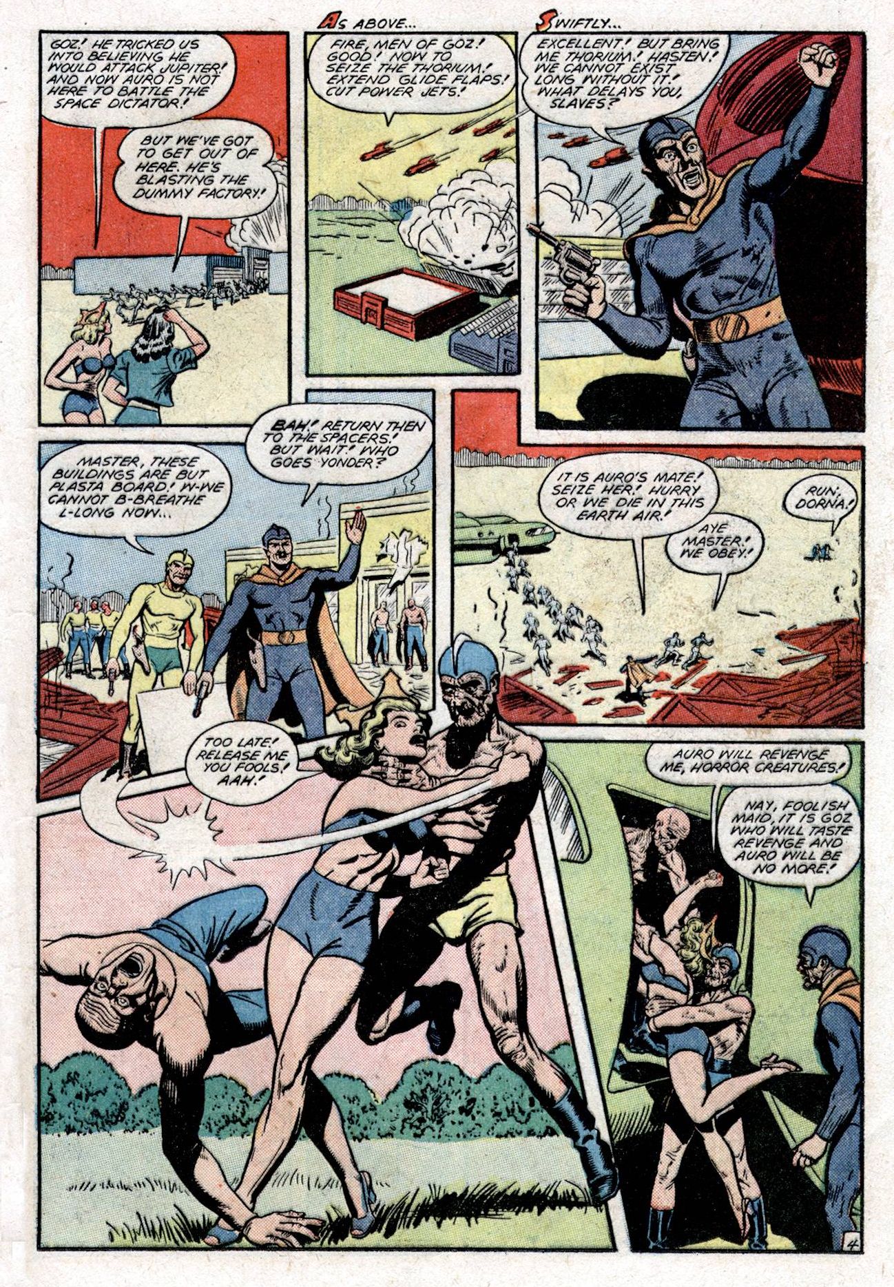 Planet Comics #53 (Fiction House), page 25. Public domain (US).