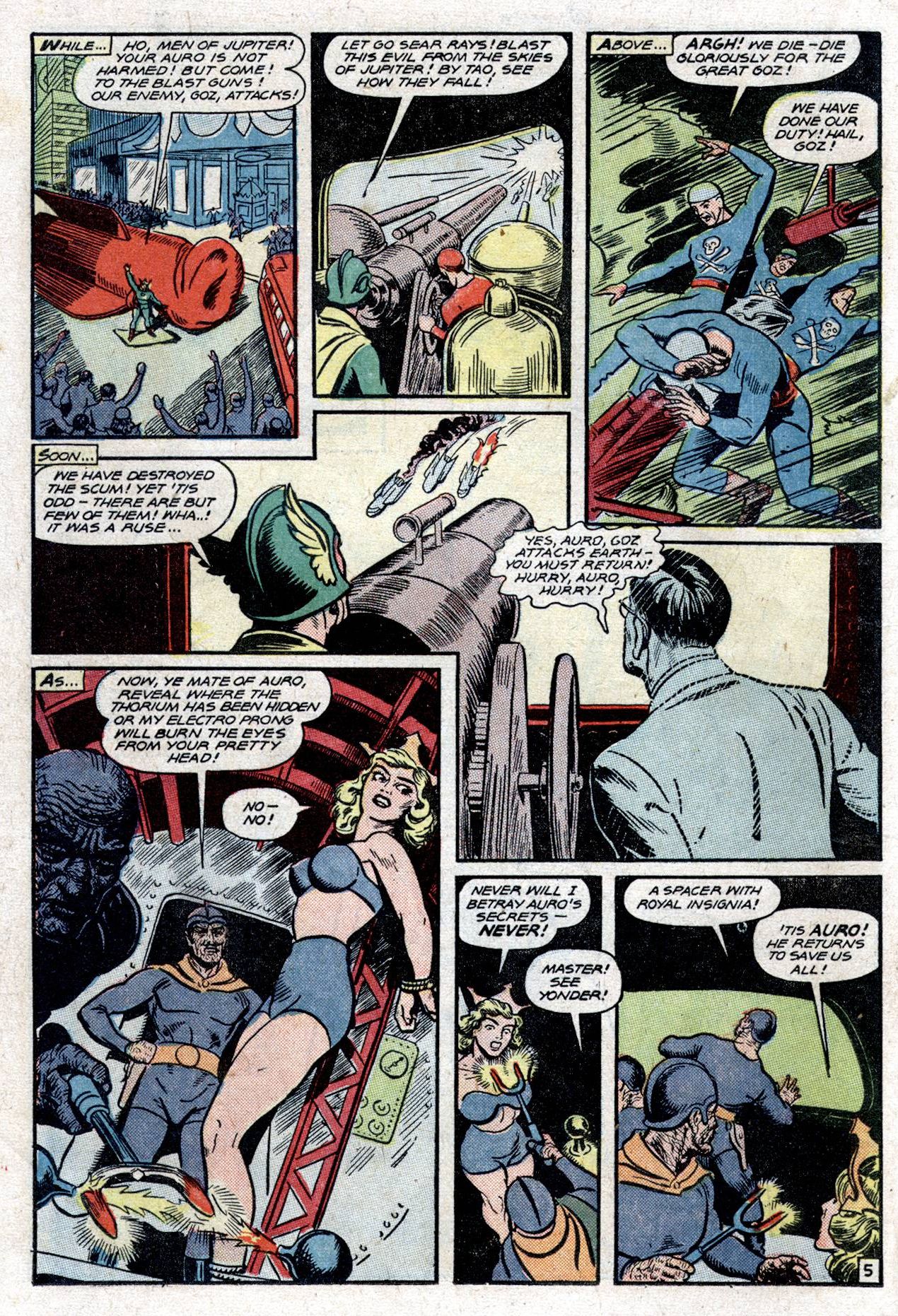 Planet Comics #53 (Fiction House), page 26. Public domain (US).