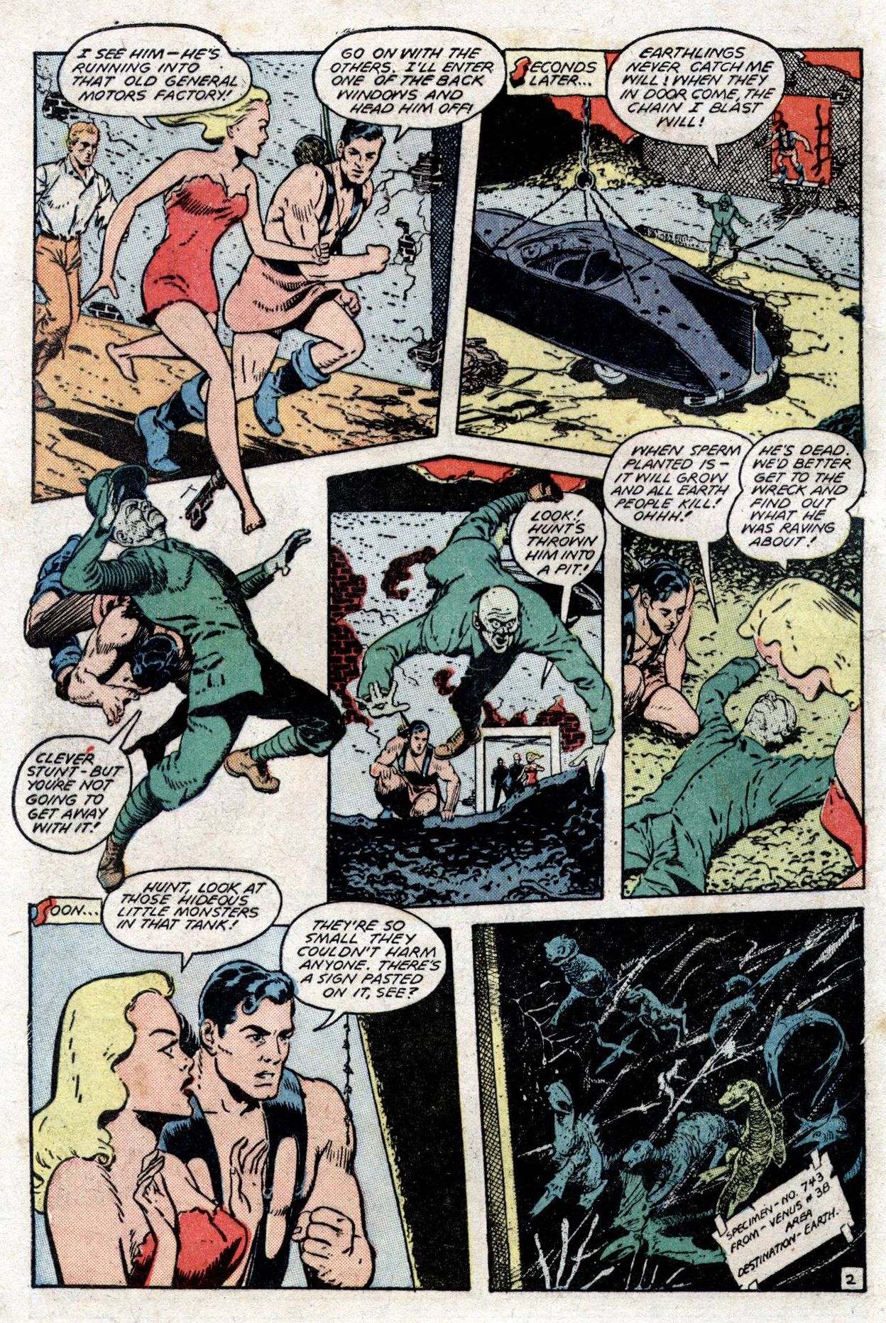 Planet Comics #53 (Fiction House), page 4. Public domain (US).