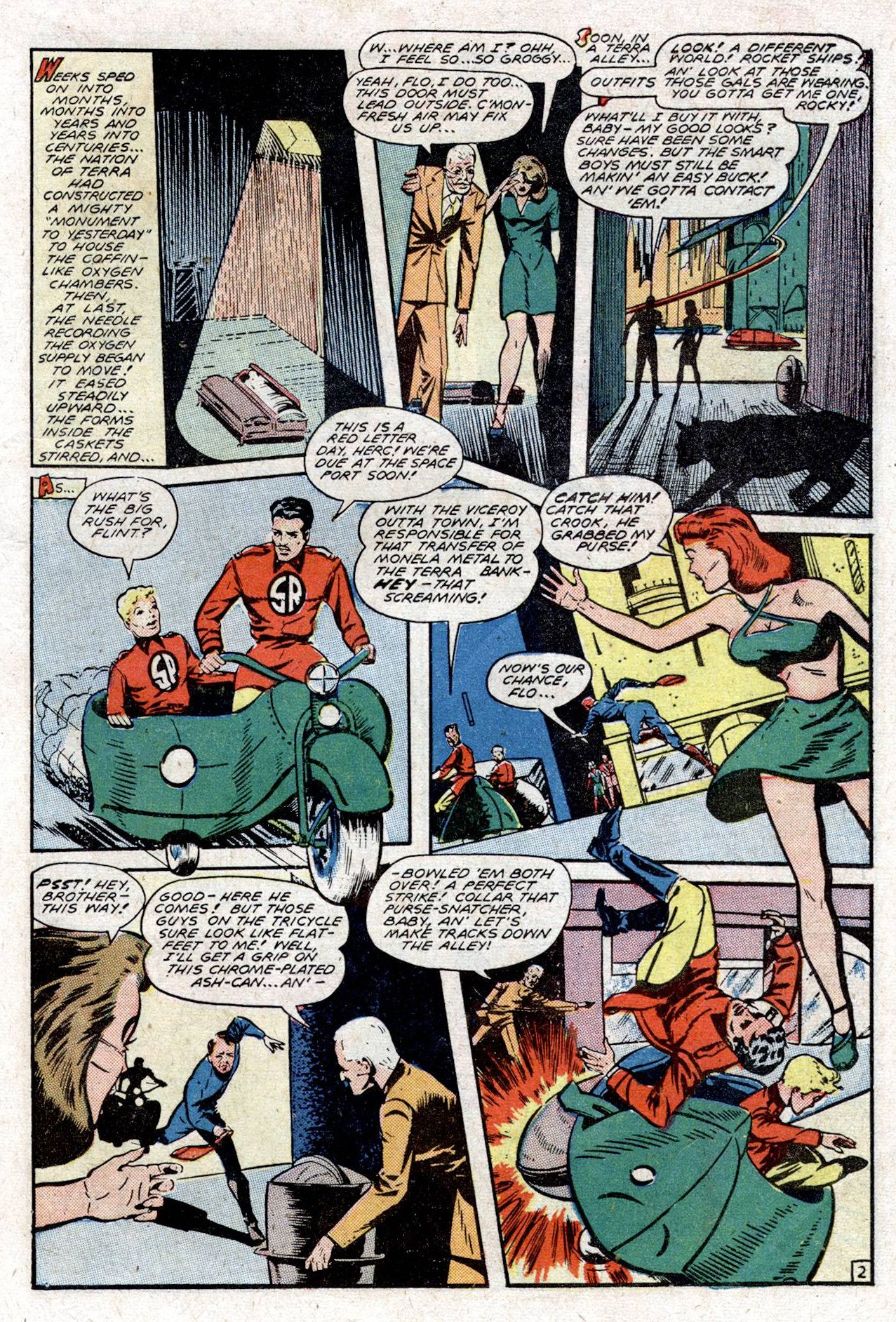 Planet Comics #53 (Fiction House), page 31. Public domain (US).