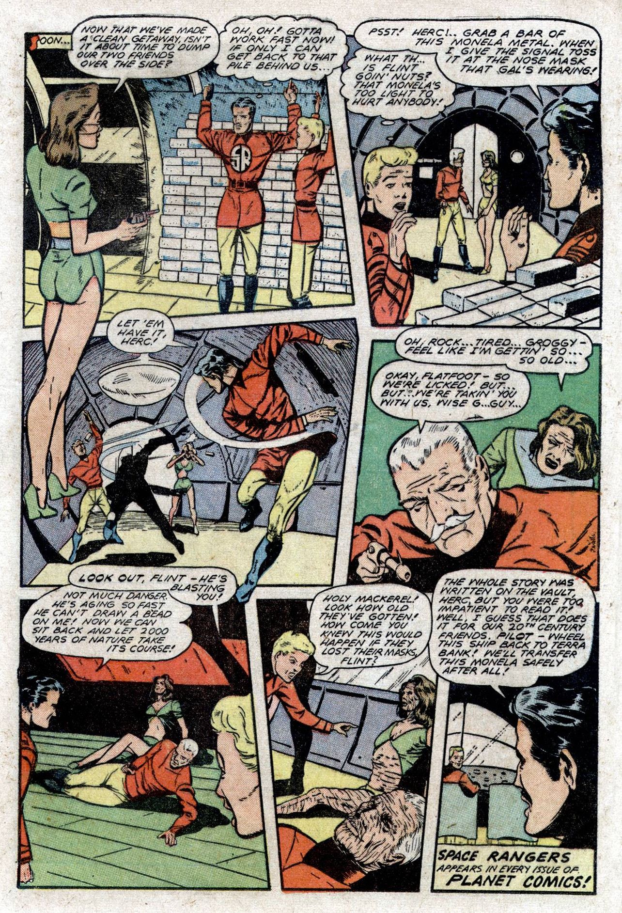Planet Comics #53 (Fiction House), page 35. Public domain (US).