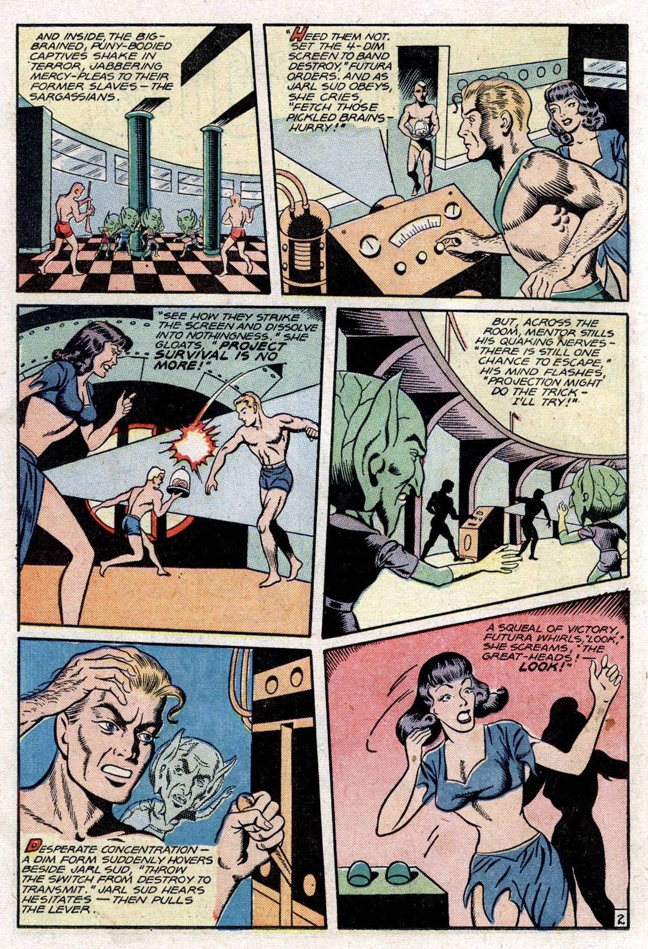 Planet Comics #53 (Fiction House), page 38. Public domain (US).