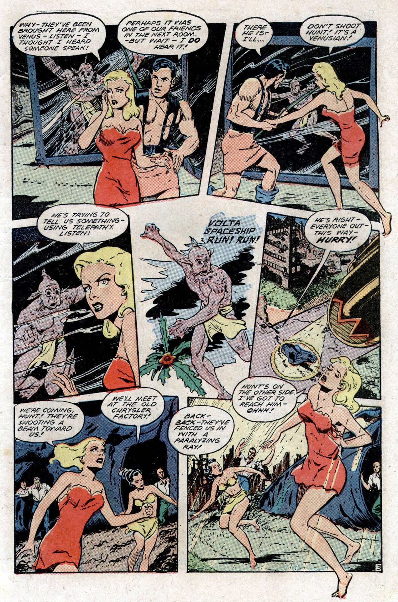 Planet Comics #53 (Fiction House), page 5. Public domain (US).