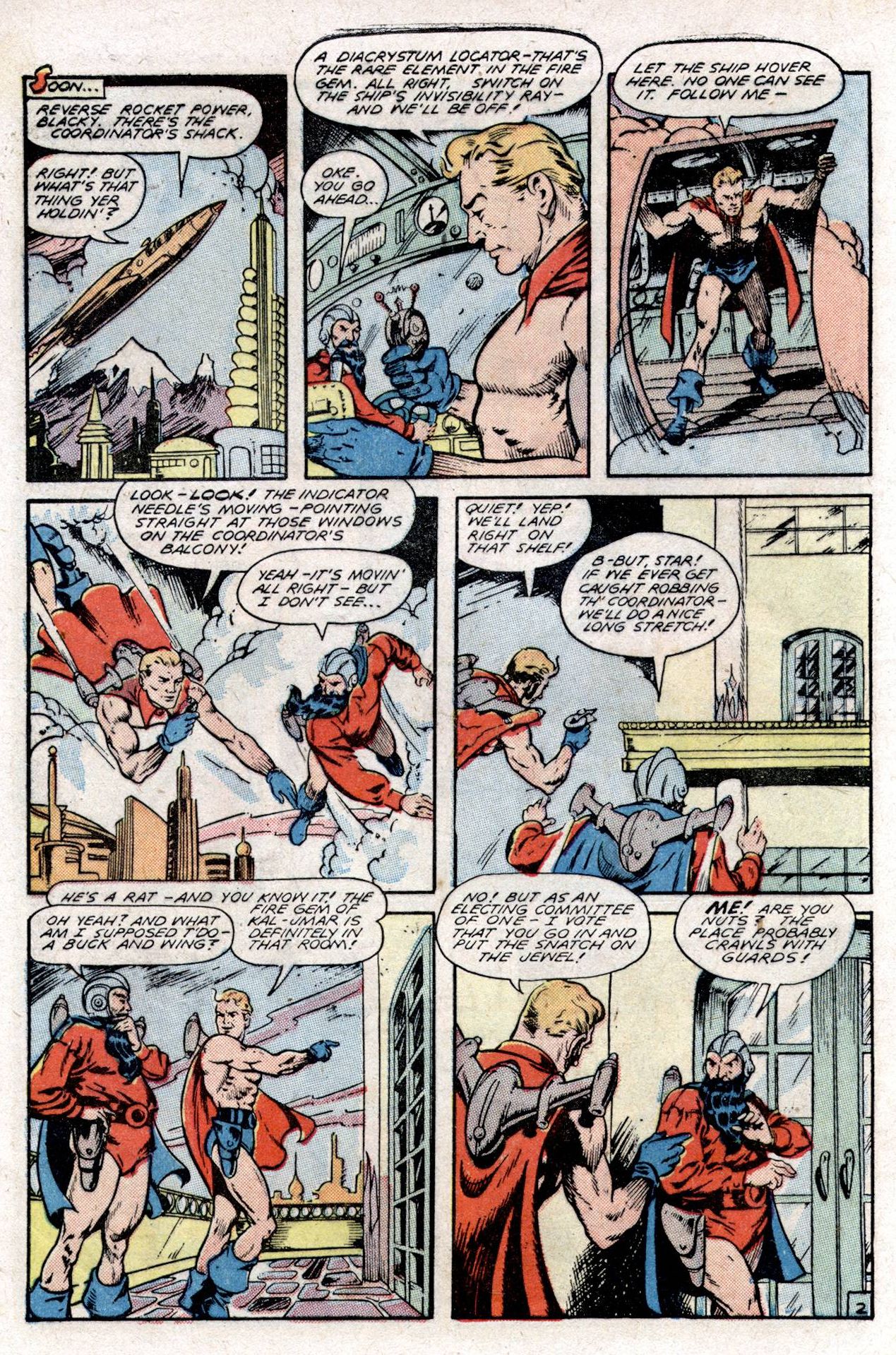 Planet Comics #53 (Fiction House), page 44. Public domain (US).