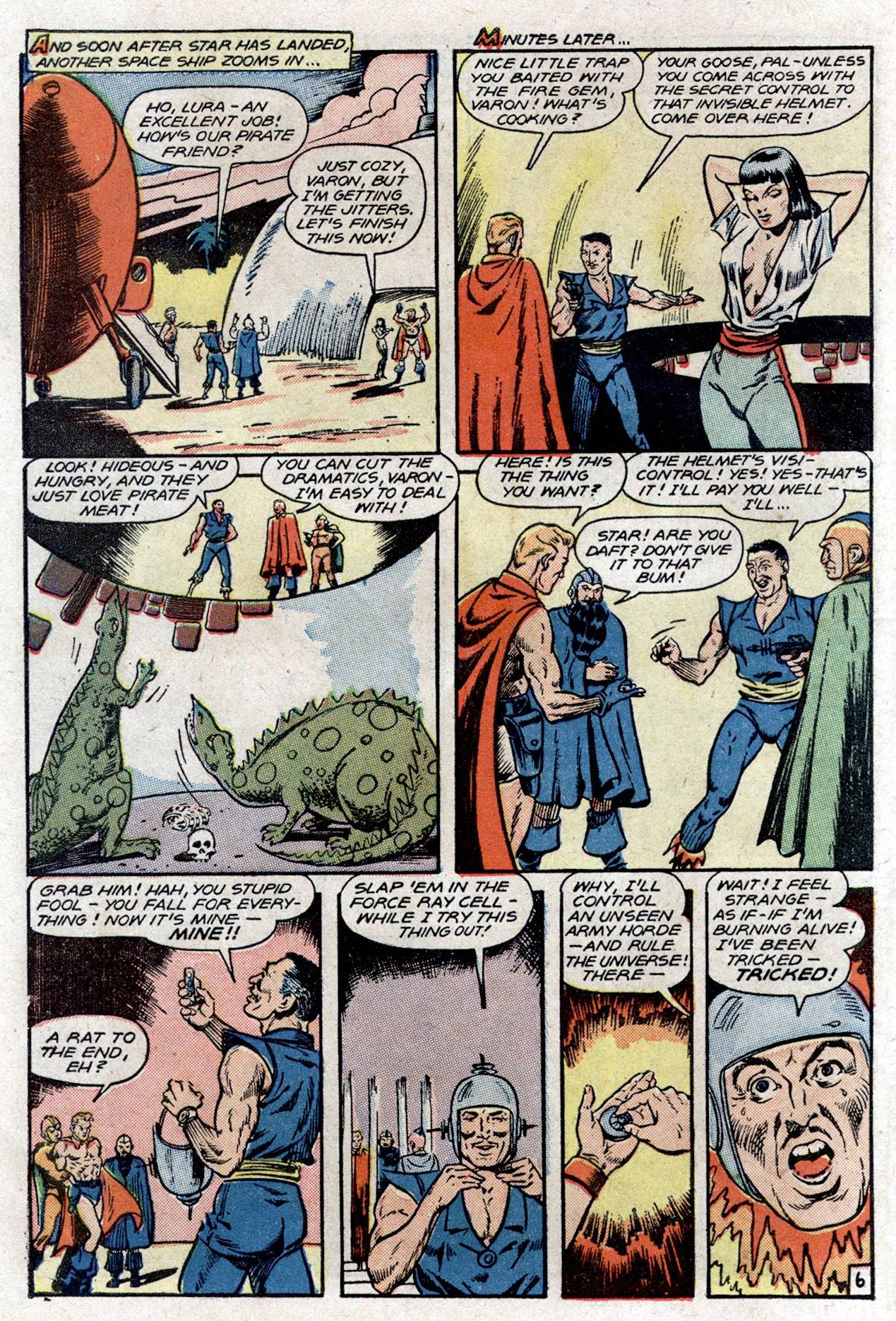 Planet Comics #53 (Fiction House), page 48. Public domain (US).