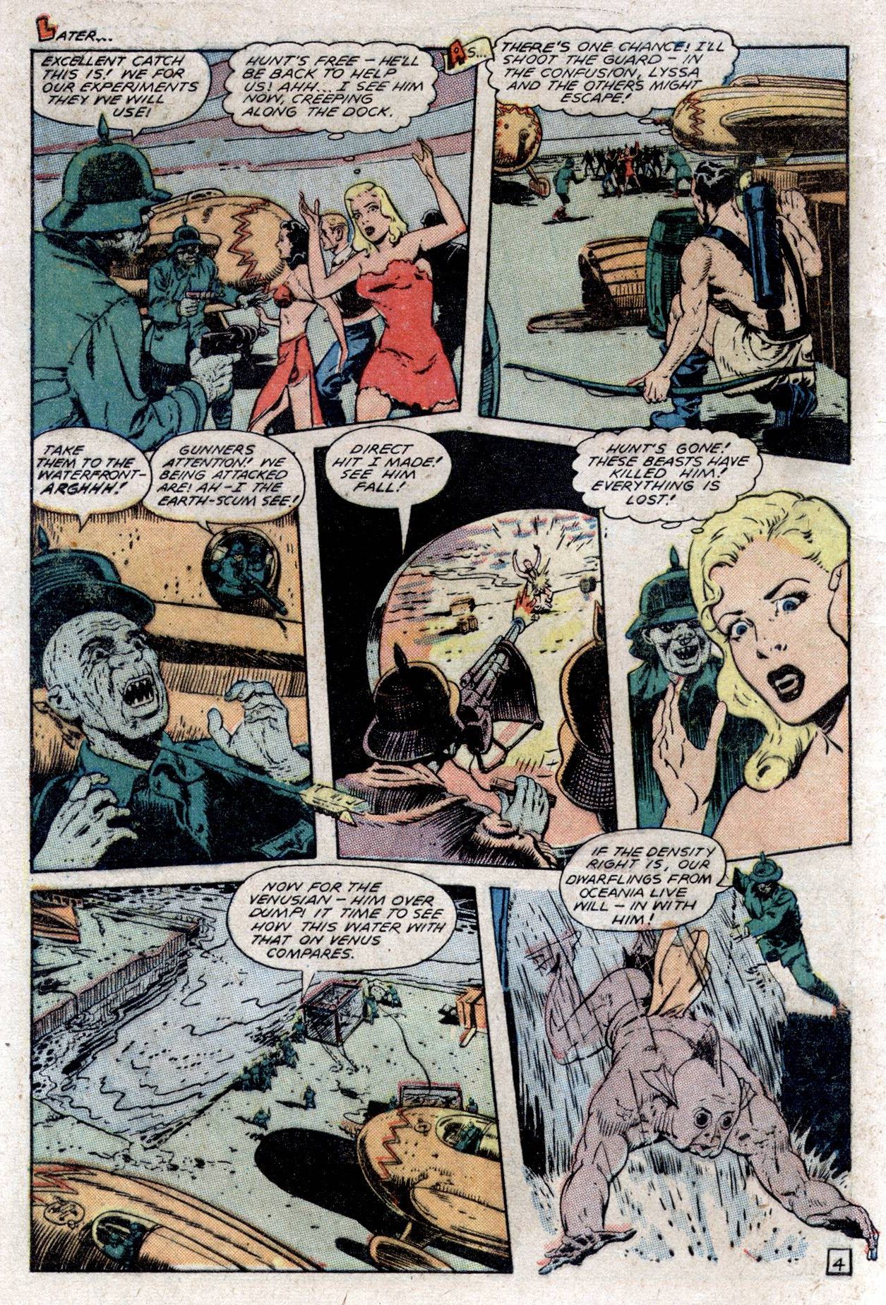Planet Comics #53 (Fiction House), page 6. Public domain (US).