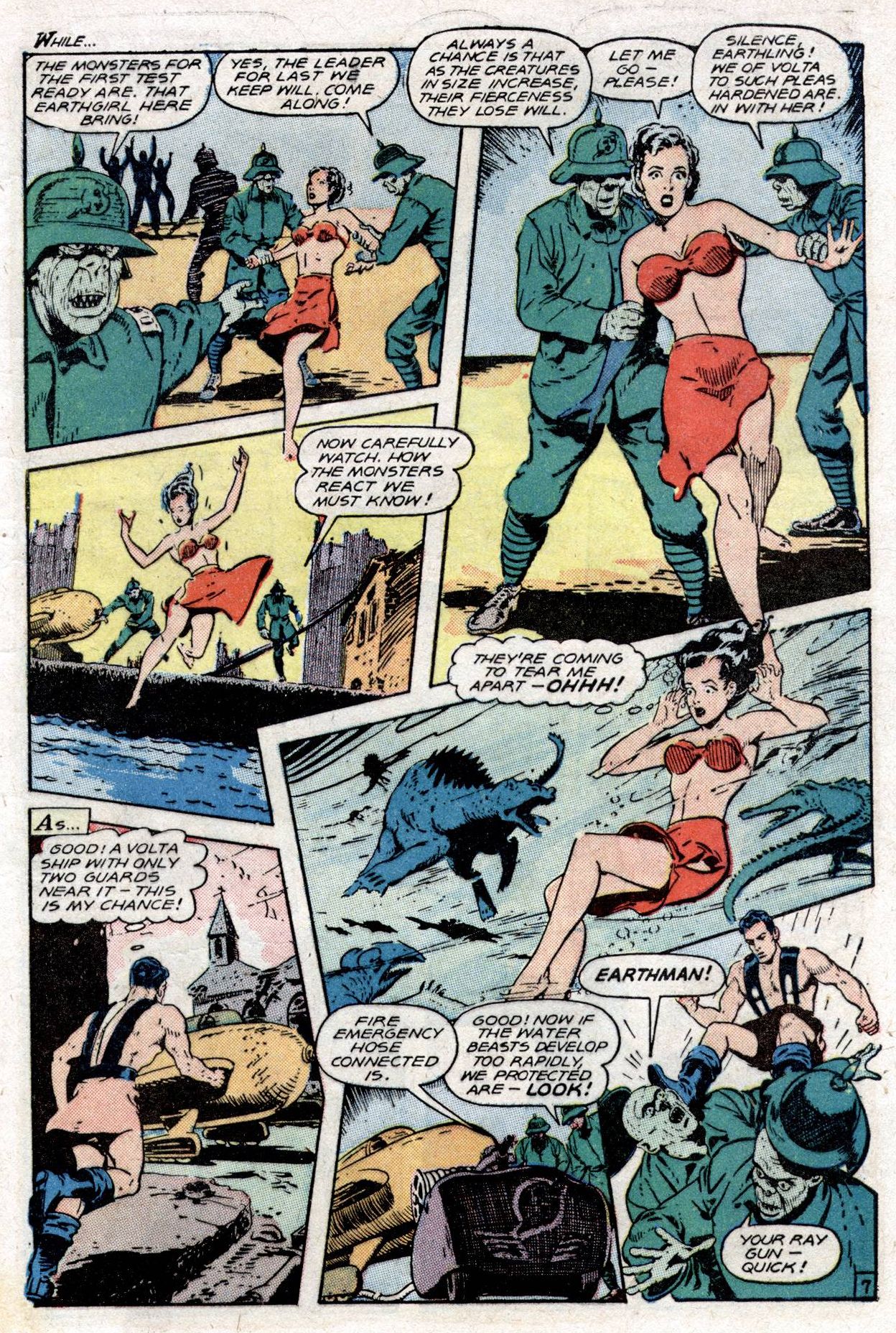 Planet Comics #53 (Fiction House), page 9. Public domain (US).
