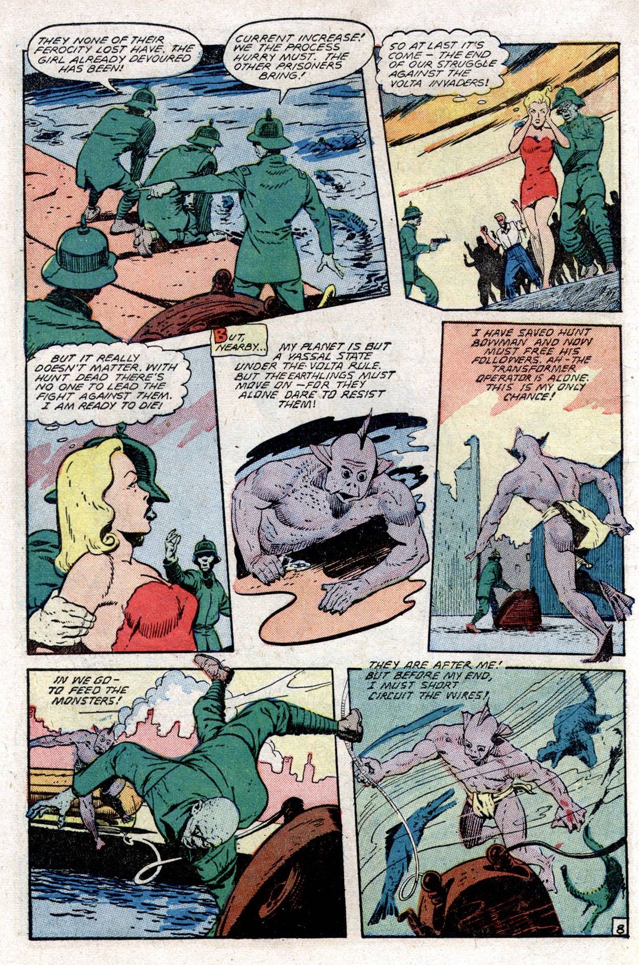 Planet Comics #53 (Fiction House), page 10. Public domain (US).