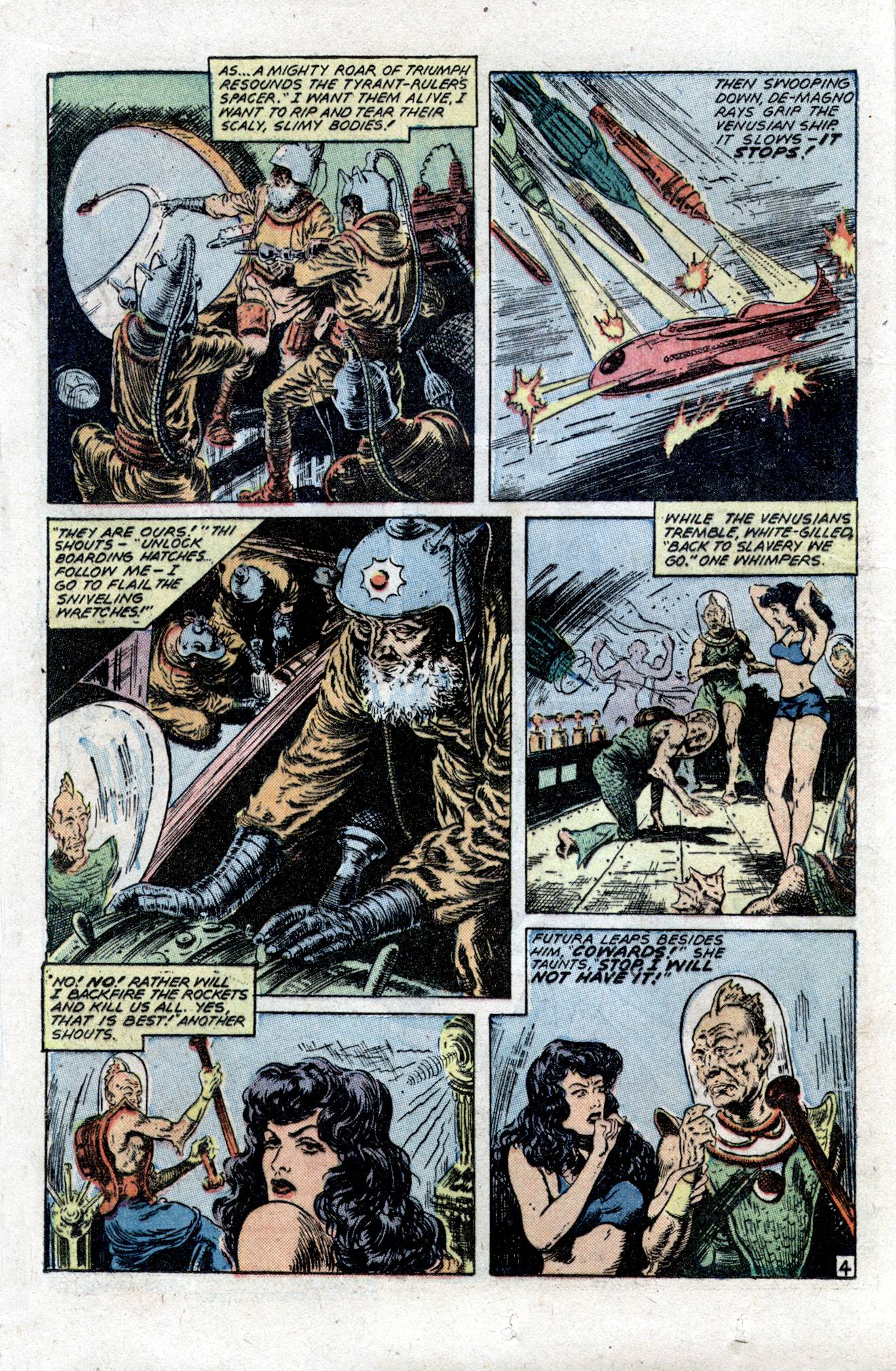 Planet Comics #54 (Fiction House), page 16. Public domain (US).