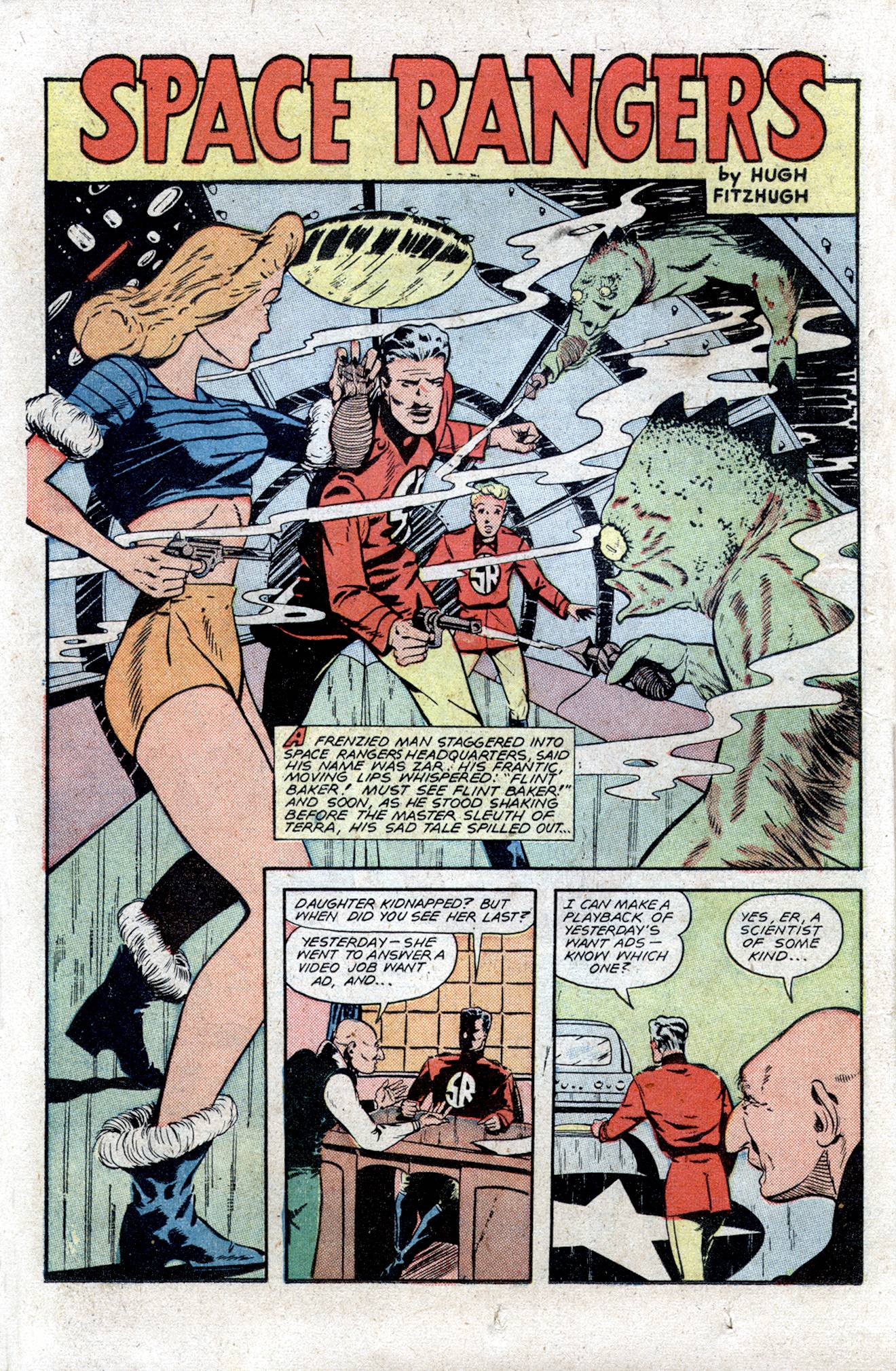 Planet Comics #54 (Fiction House), page 26. Public domain (US).
