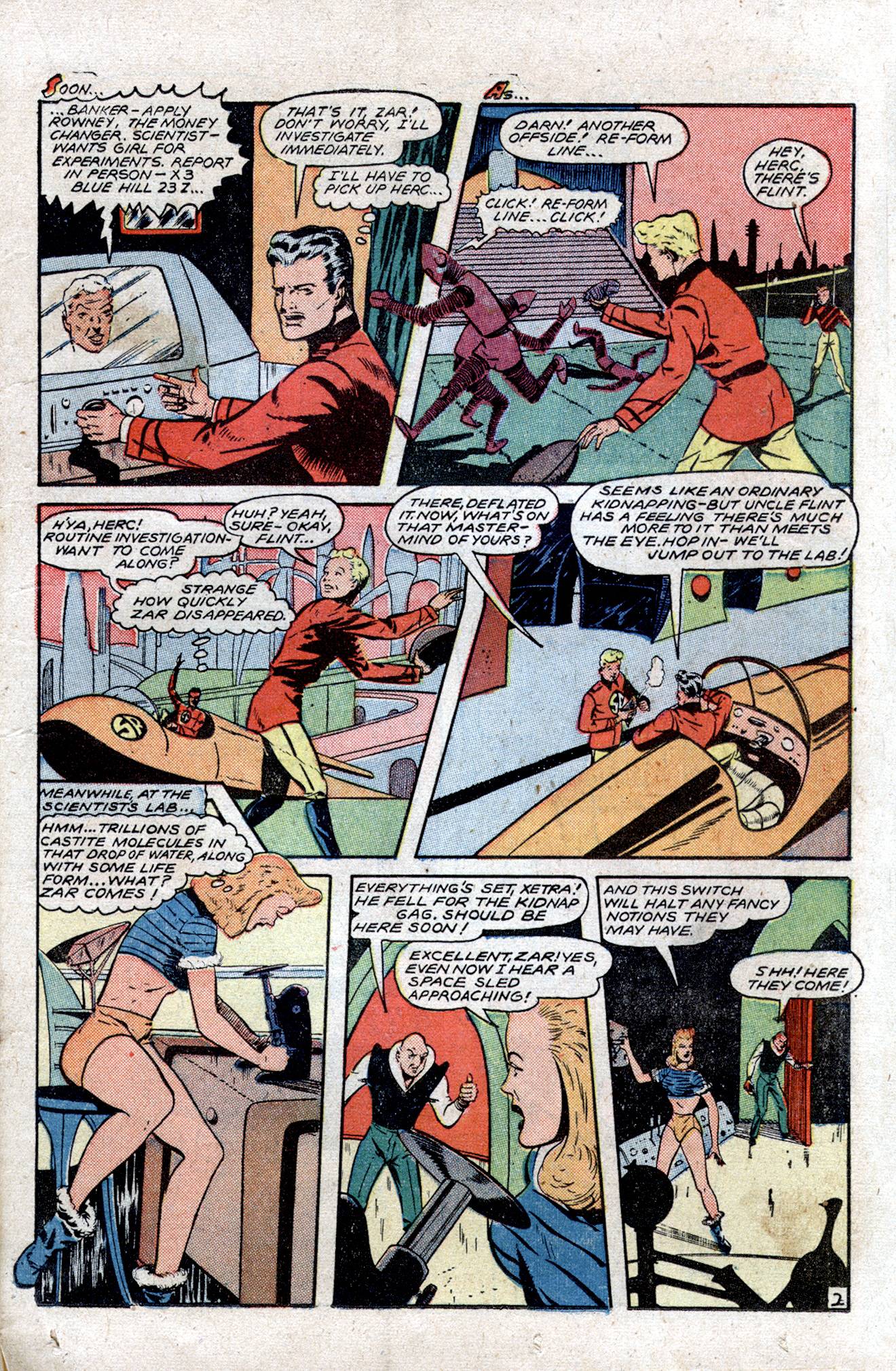 Planet Comics #54 (Fiction House), page 27. Public domain (US).
