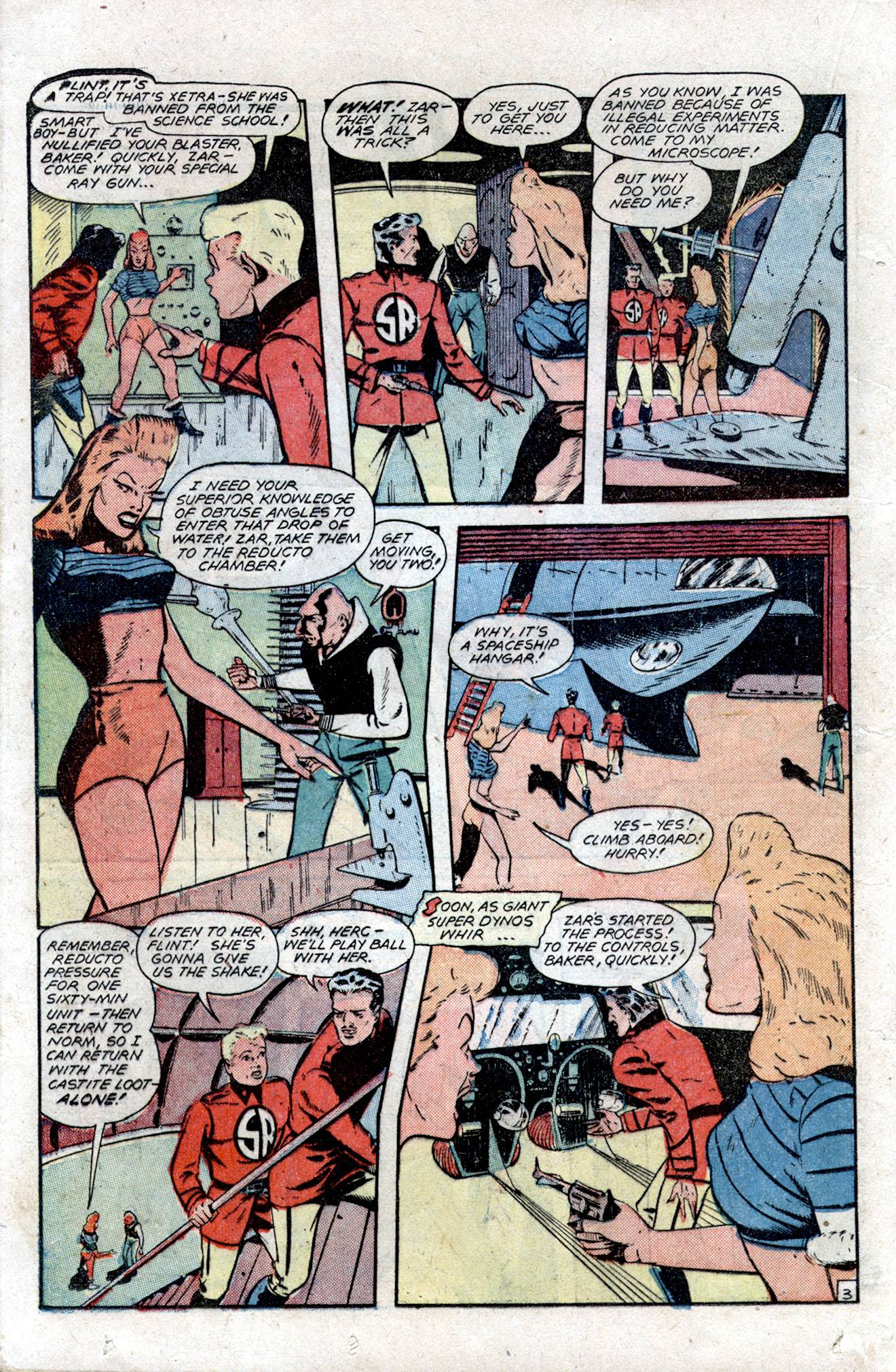 Planet Comics #54 (Fiction House), page 28. Public domain (US).