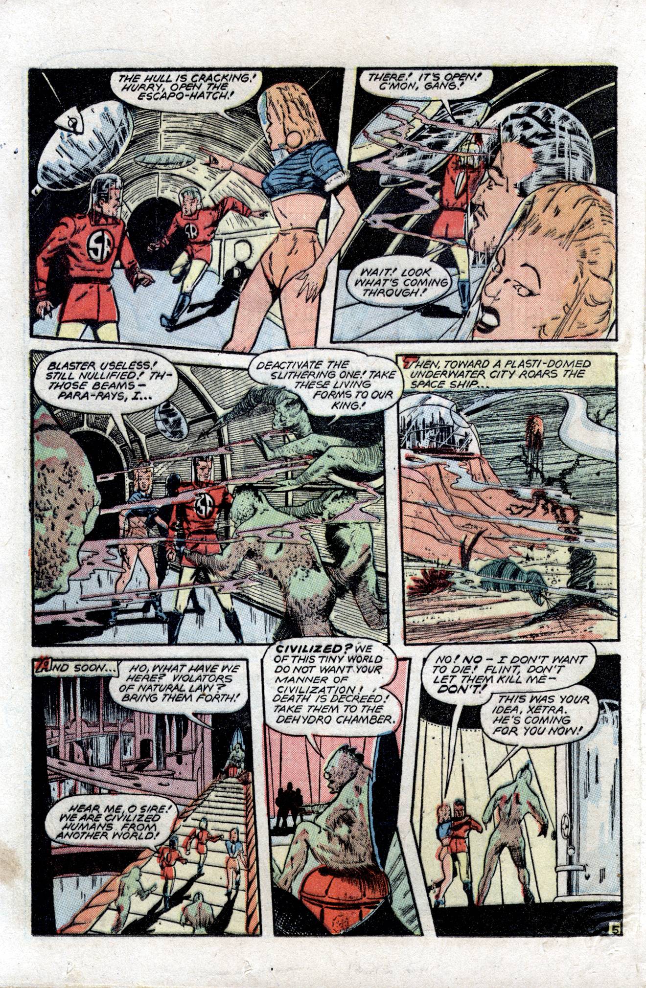 Planet Comics #54 (Fiction House), page 30. Public domain (US).