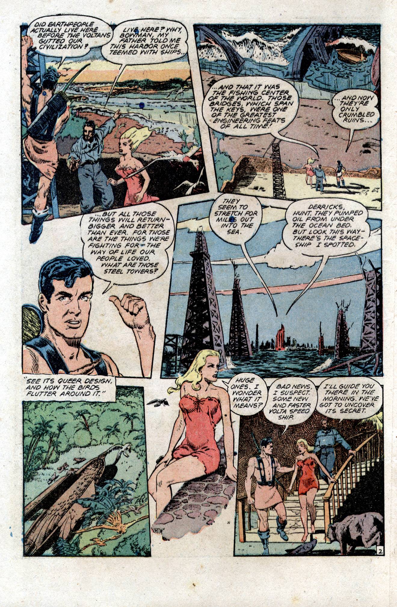 Planet Comics #54 (Fiction House), page 4. Public domain (US).