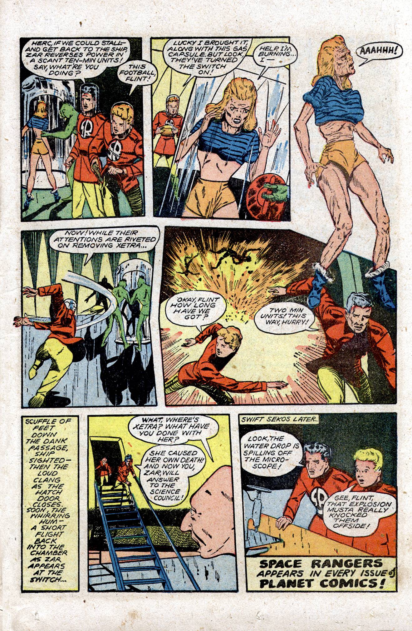 Planet Comics #54 (Fiction House), page 31. Public domain (US).