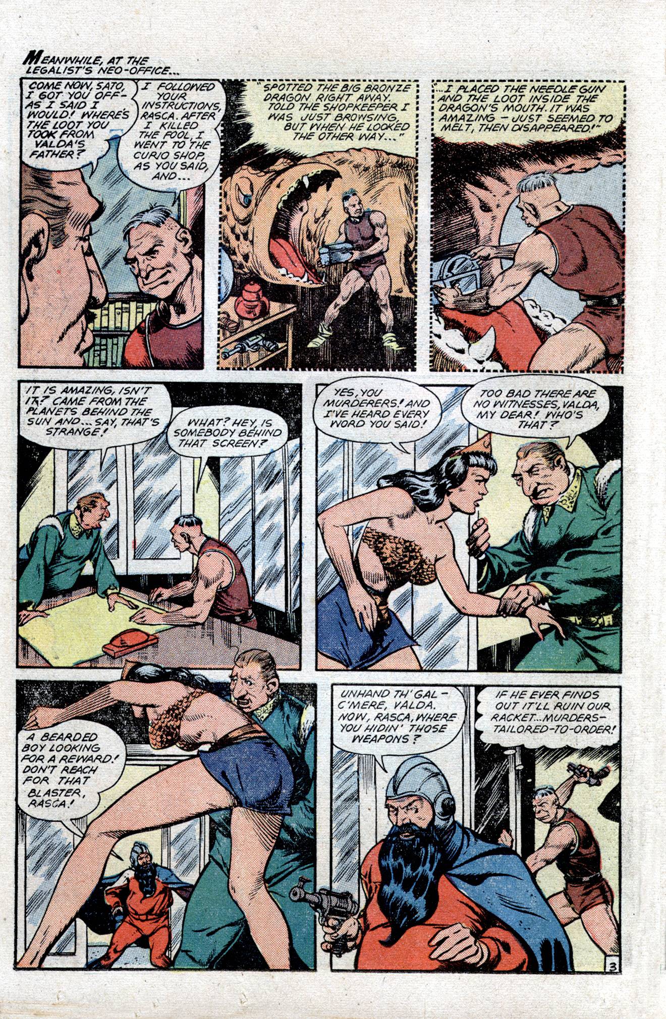 Planet Comics #54 (Fiction House), page 36. Public domain (US).