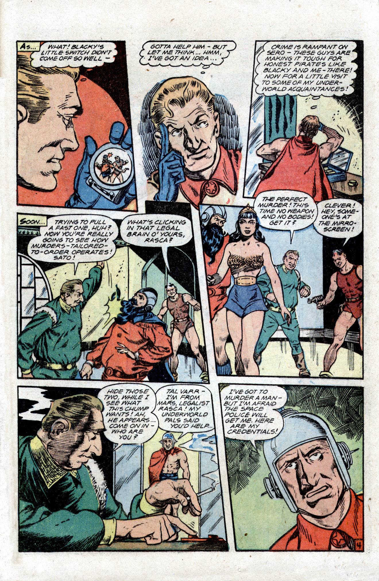 Planet Comics #54 (Fiction House), page 37. Public domain (US).