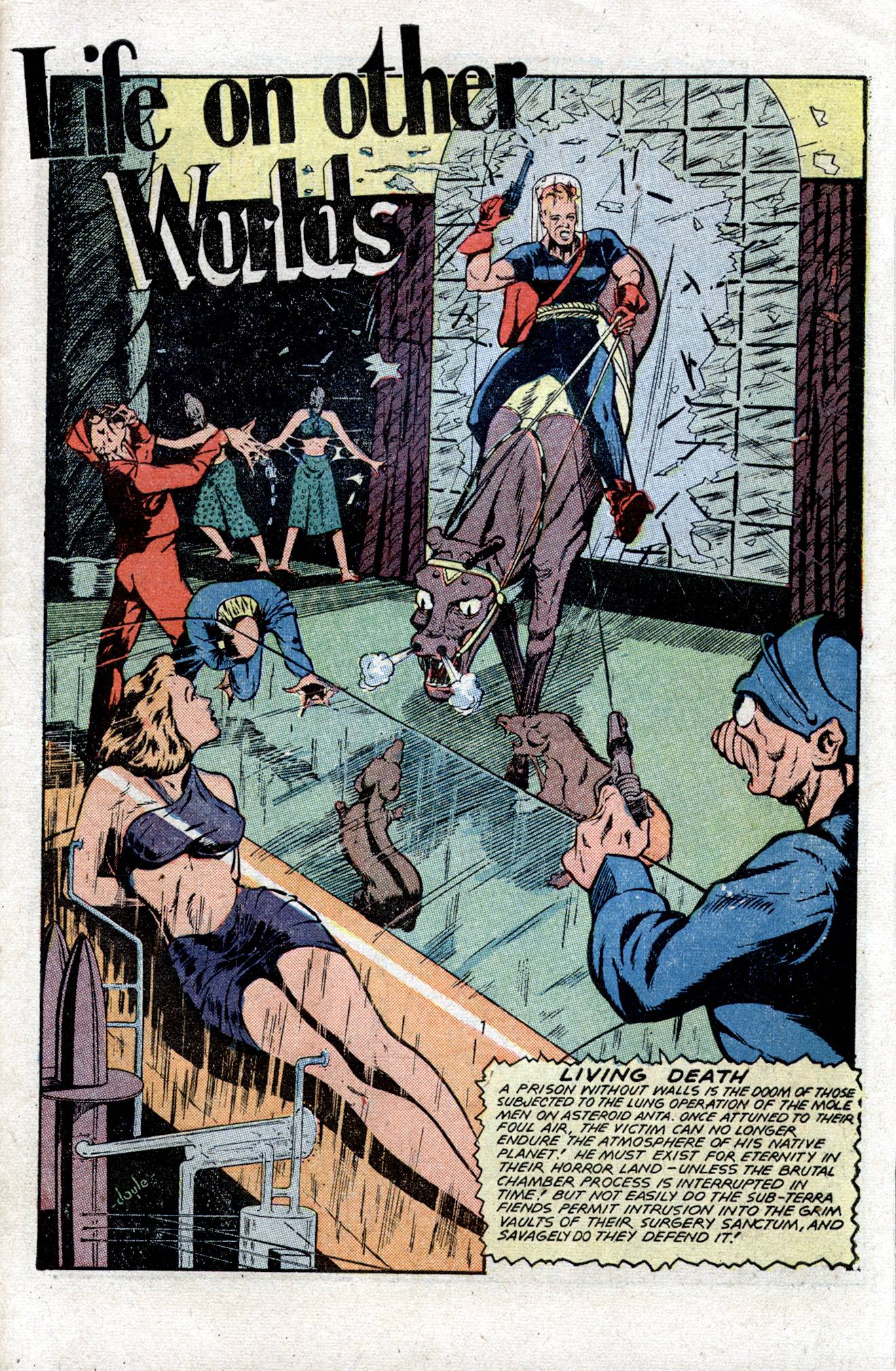 Planet Comics #54 (Fiction House), page 41. Public domain (US).