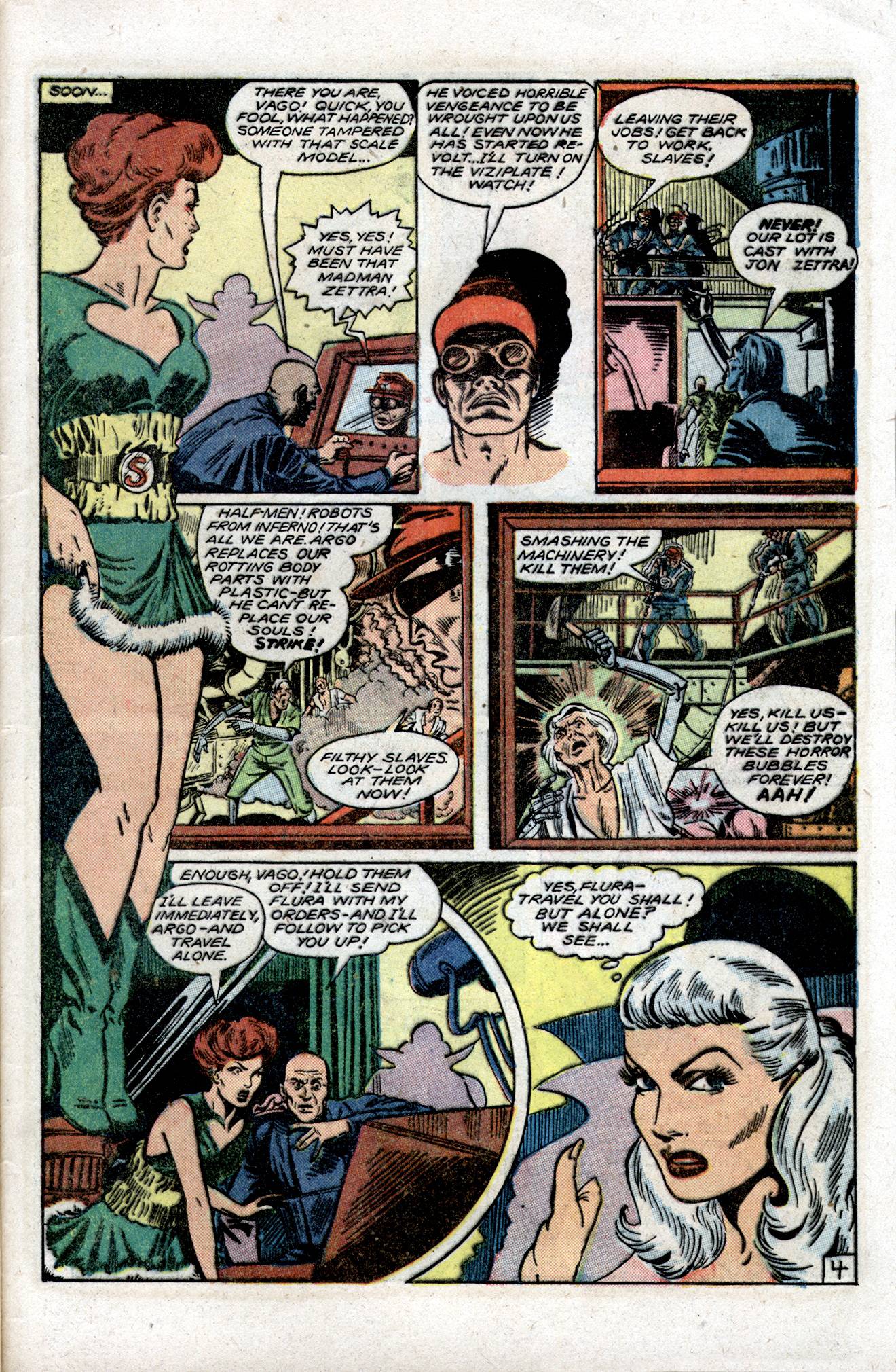 Planet Comics #54 (Fiction House), page 45. Public domain (US).