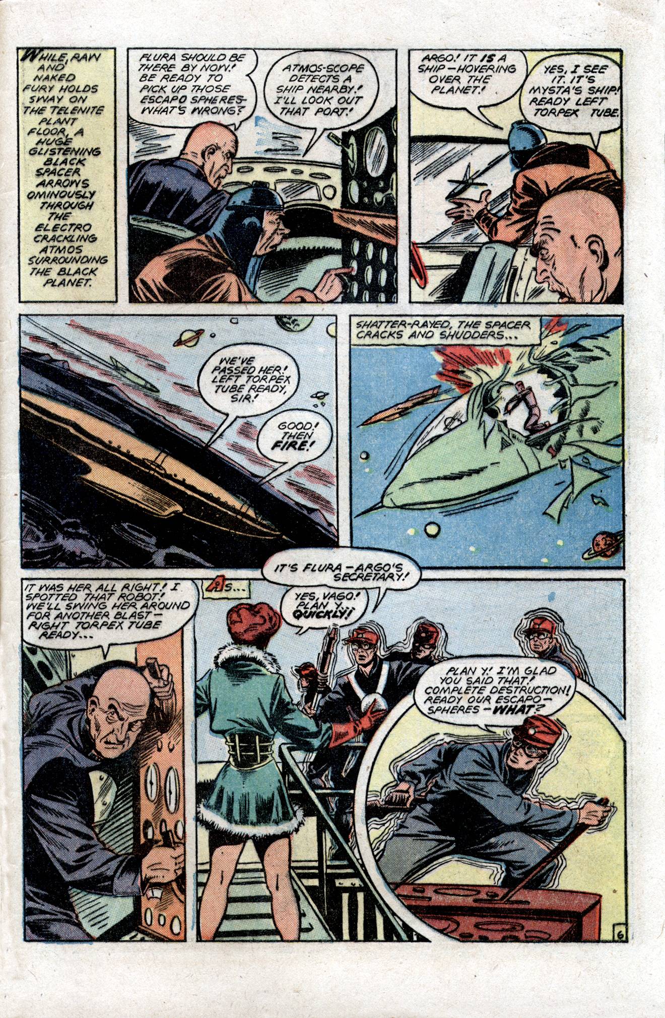Planet Comics #54 (Fiction House), page 47. Public domain (US).