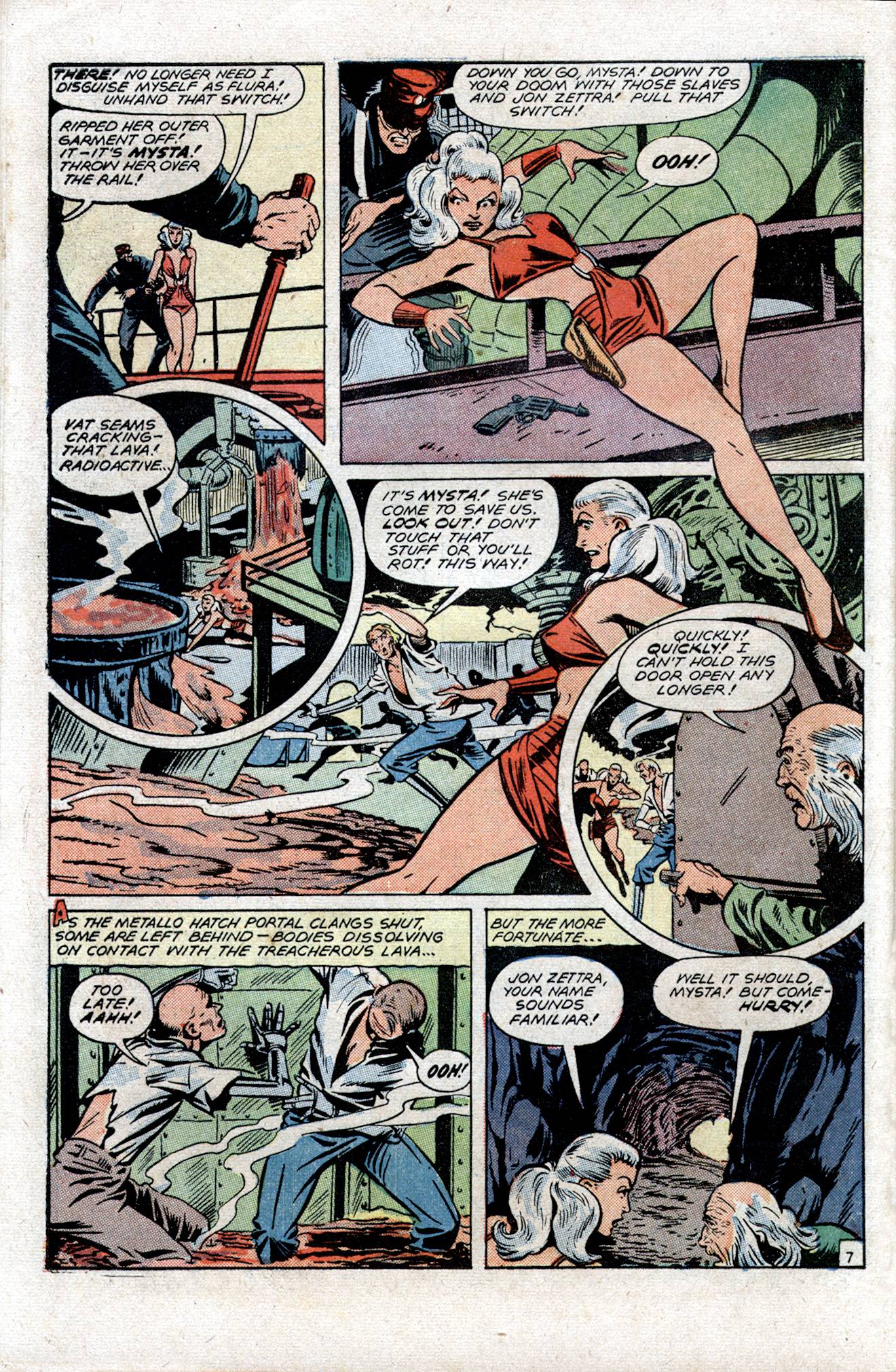 Planet Comics #54 (Fiction House), page 48. Public domain (US).