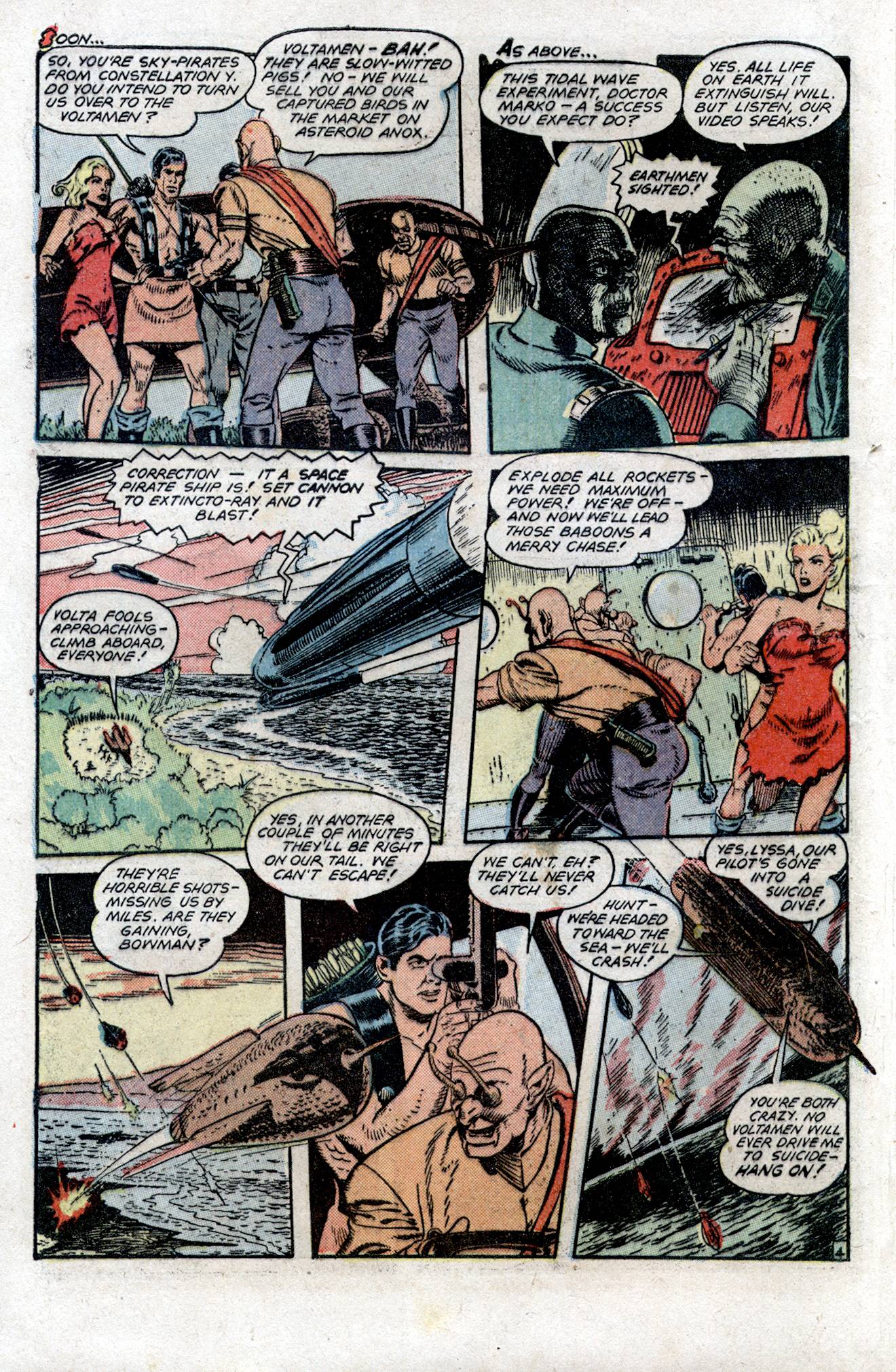 Planet Comics #54 (Fiction House), page 6. Public domain (US).