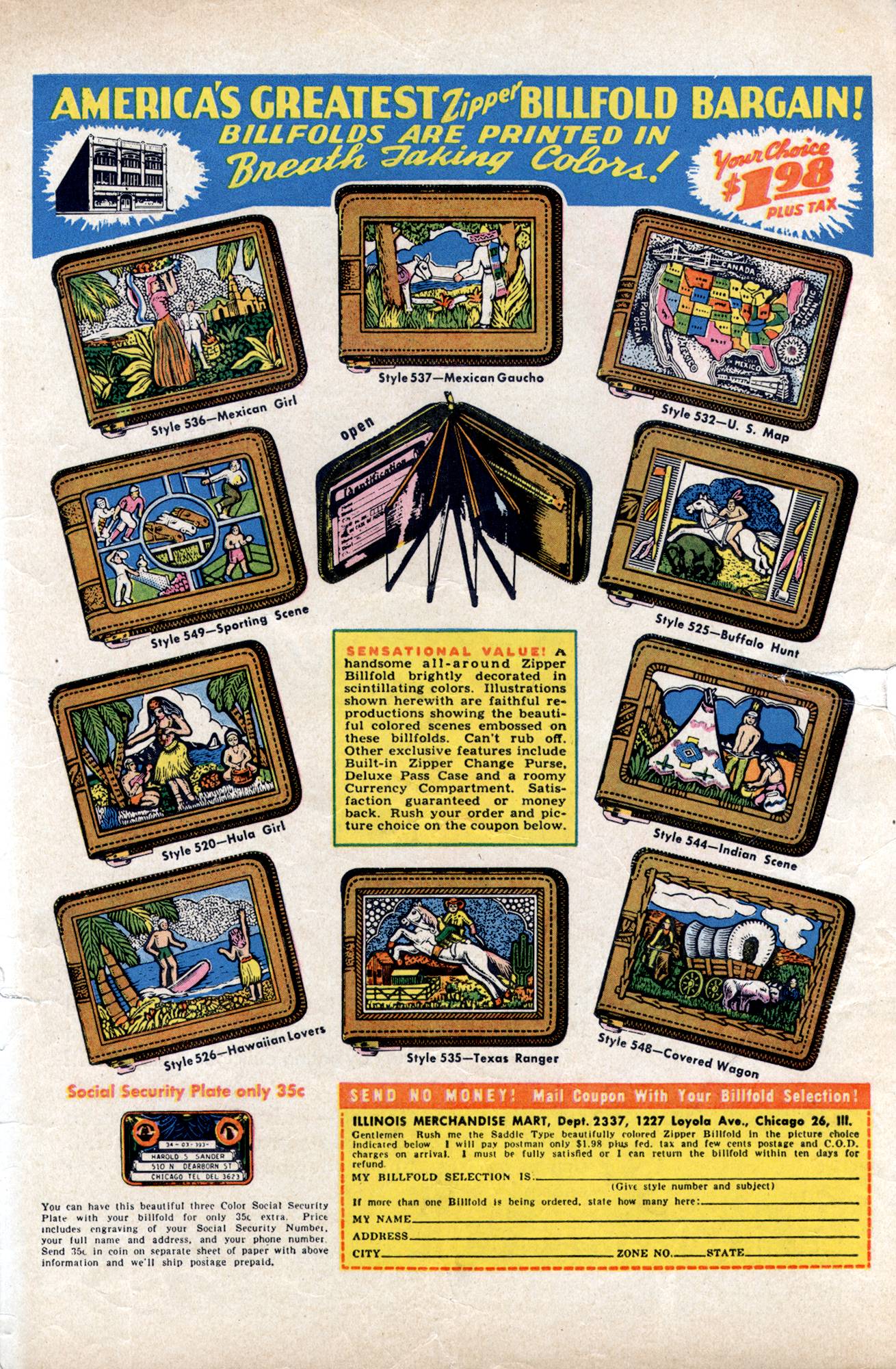Planet Comics #54 (Fiction House), page 51. Public domain (US).