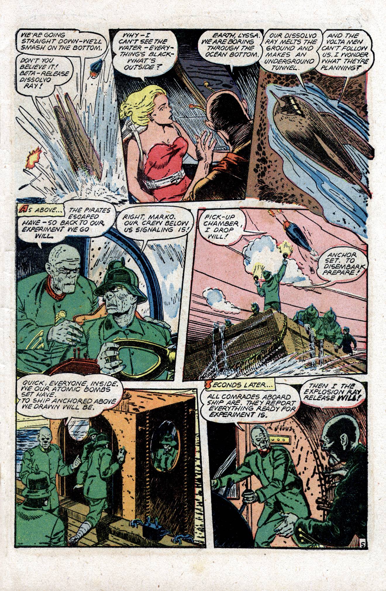 Planet Comics #54 (Fiction House), page 7. Public domain (US).