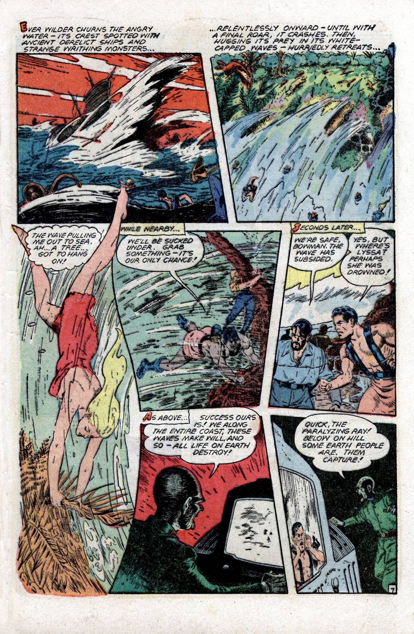 Planet Comics #54 (Fiction House), page 9. Public domain (US).