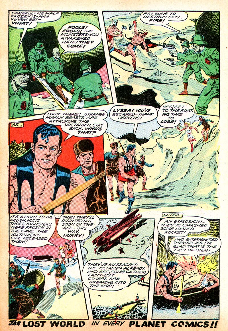 Planet Comics #55 (Fiction House), page 13. Public domain (US).