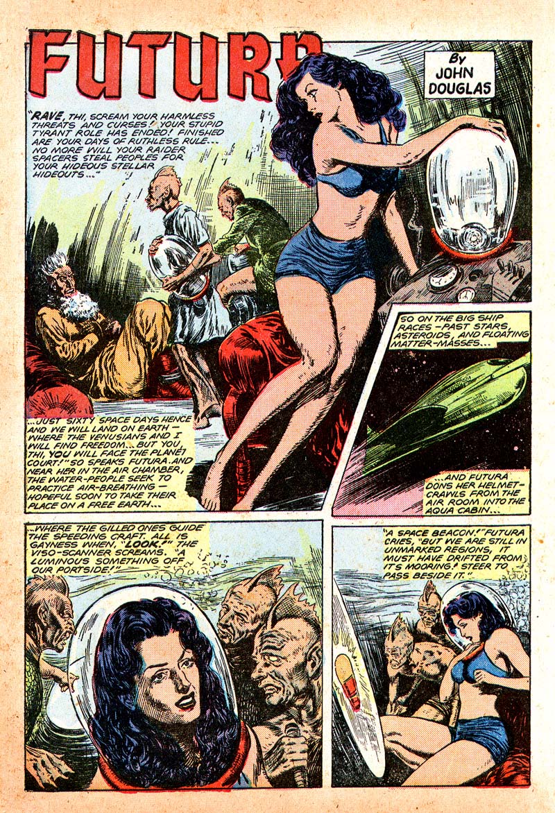 Planet Comics #55 (Fiction House), page 15. Public domain (US).