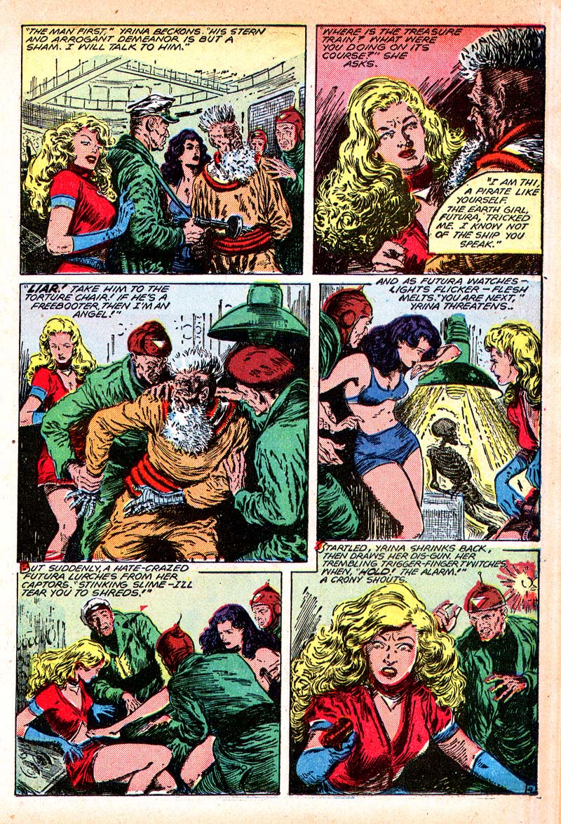 Planet Comics #55 (Fiction House), page 18. Public domain (US).