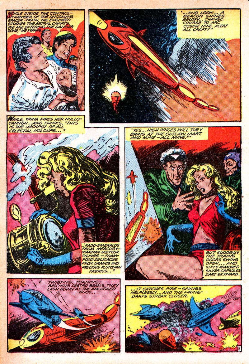 Planet Comics #55 (Fiction House), page 19. Public domain (US).