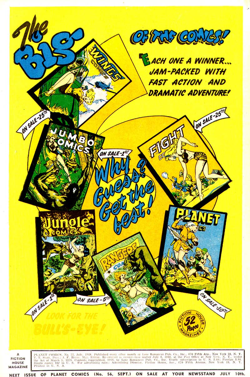 Planet Comics #55 (Fiction House), page 3. Public domain (US).