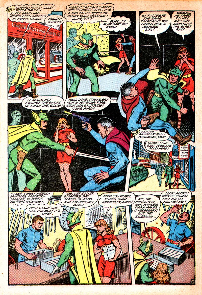 Planet Comics #55 (Fiction House), page 24. Public domain (US).