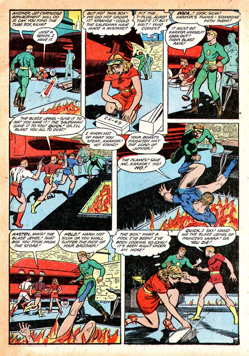 Planet Comics #55 (Fiction House), page 27. Public domain (US).
