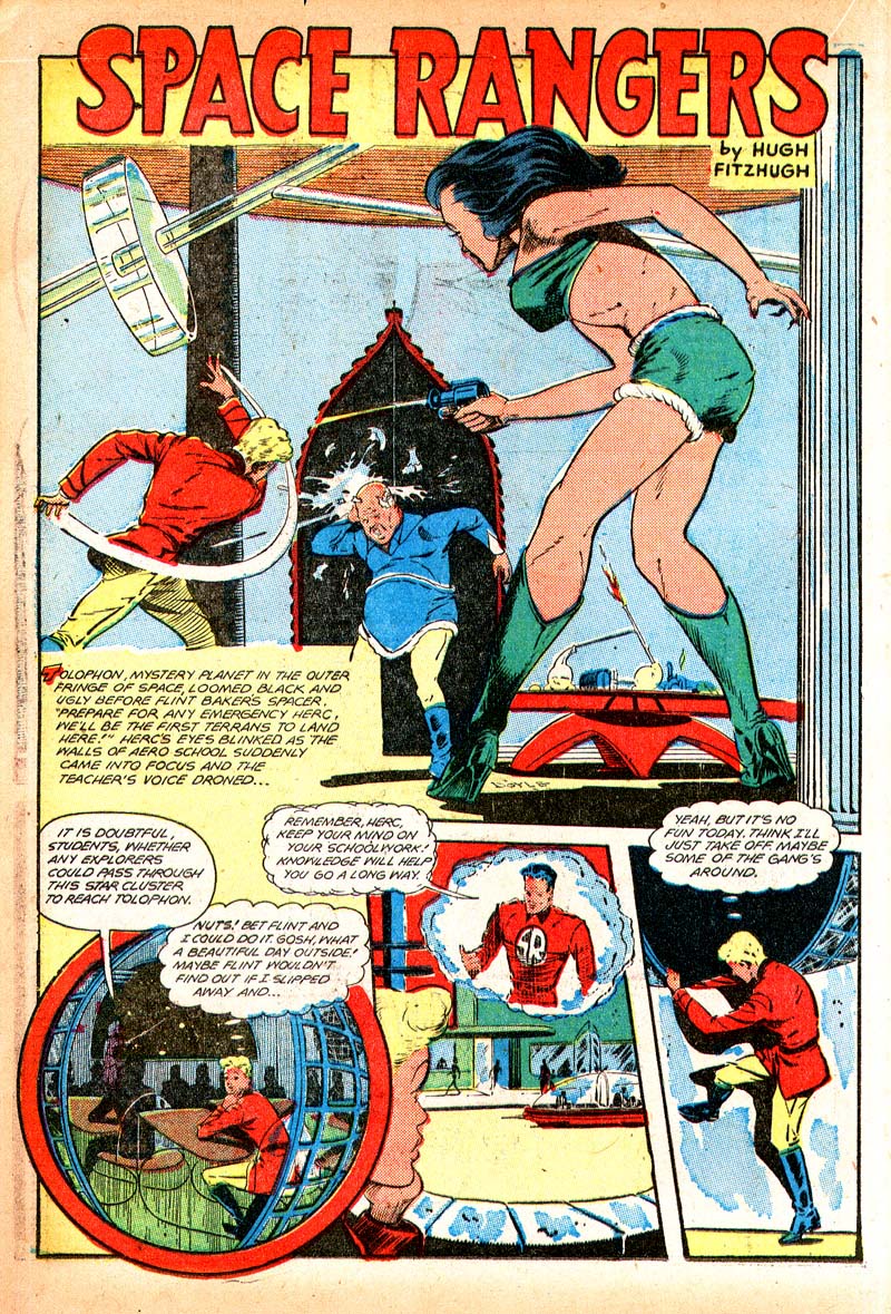 Planet Comics #55 (Fiction House), page 29. Public domain (US).