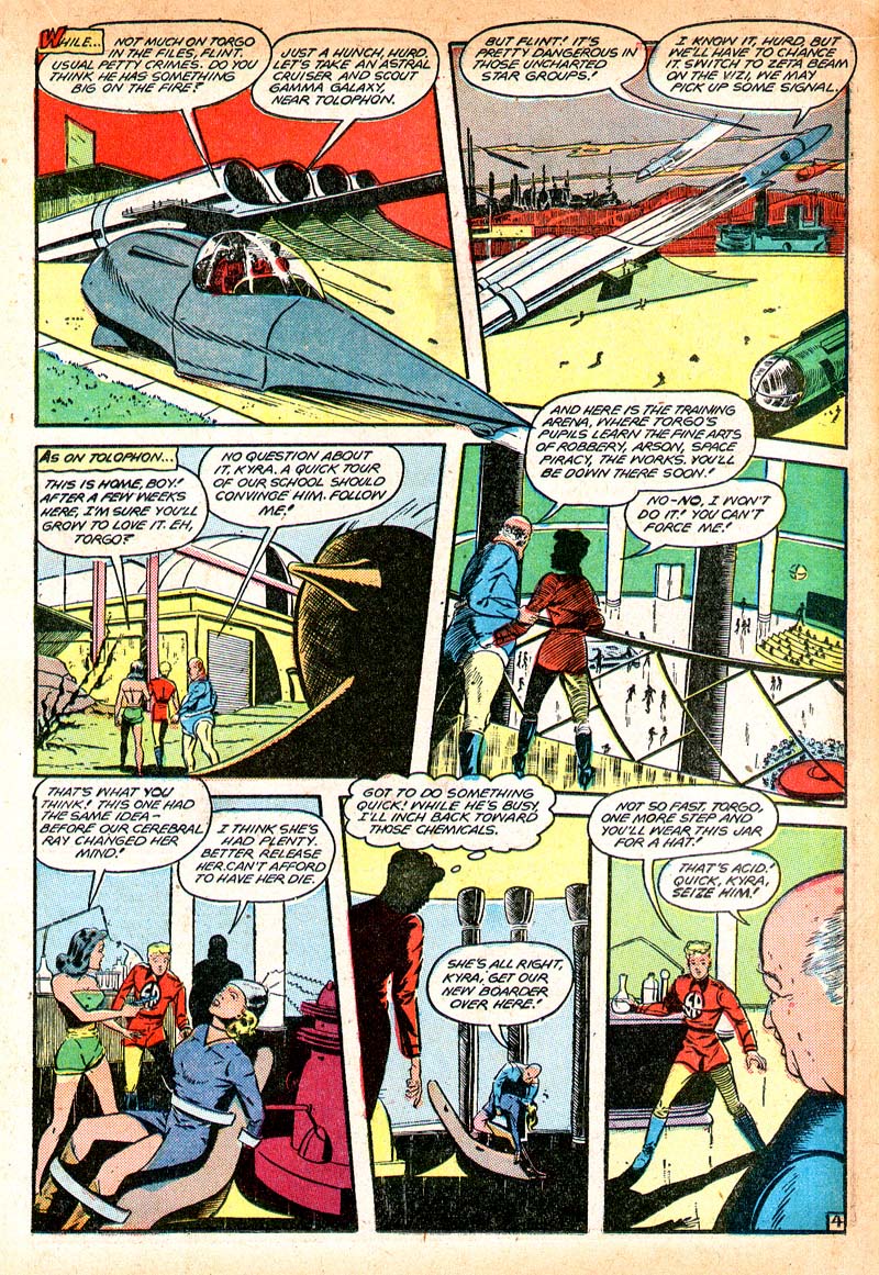Planet Comics #55 (Fiction House), page 32. Public domain (US).