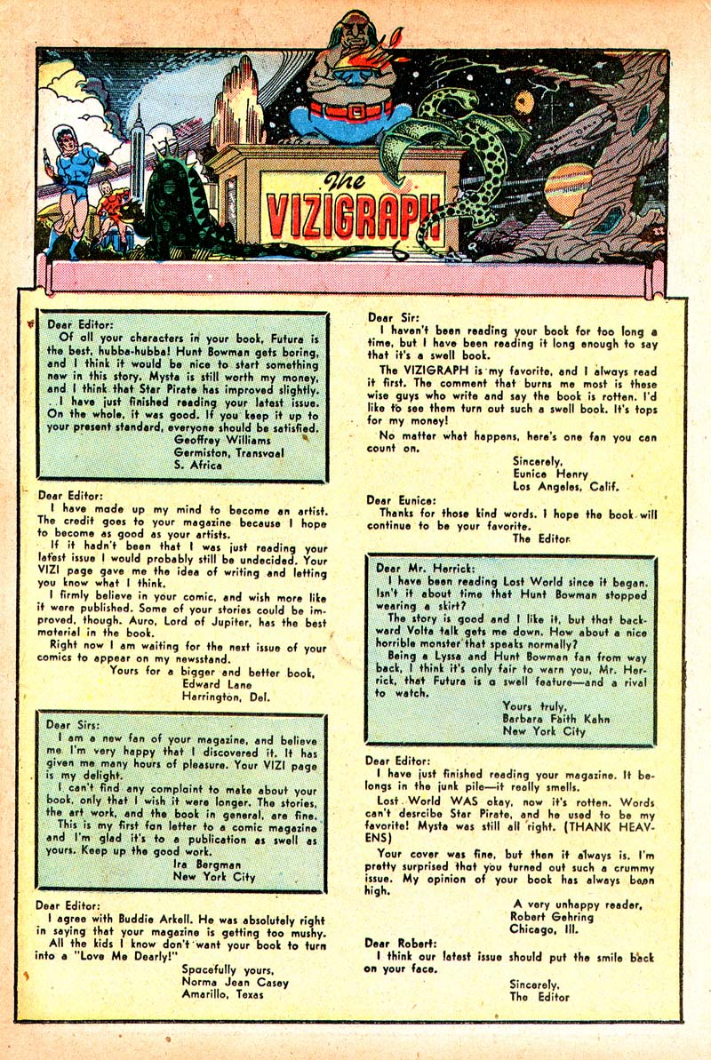 Planet Comics #55 (Fiction House), page 35. Public domain (US).